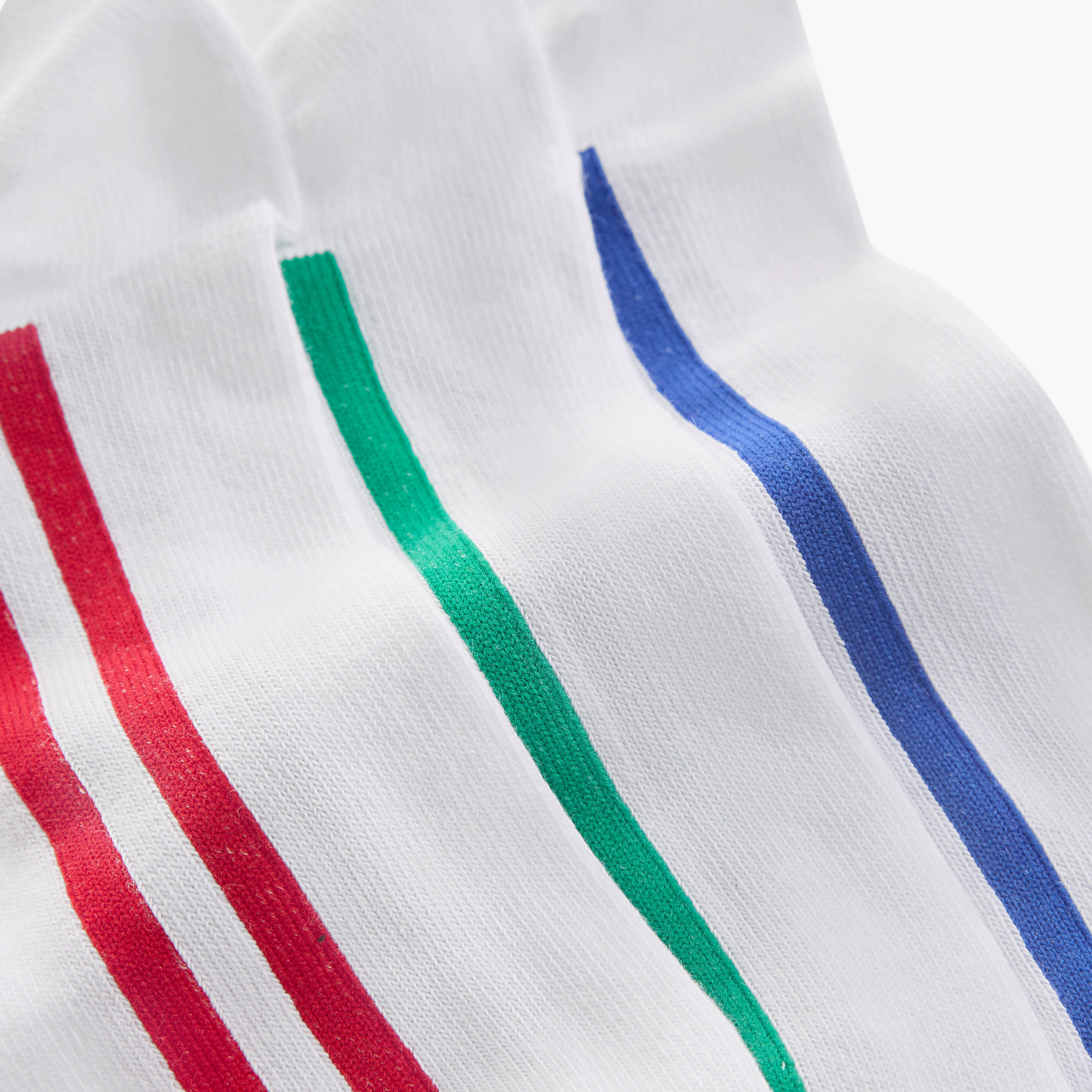 Set of 3 - Stripe Detail Ankle Length Socks with Antibacterial Protection-men-socks-image-4