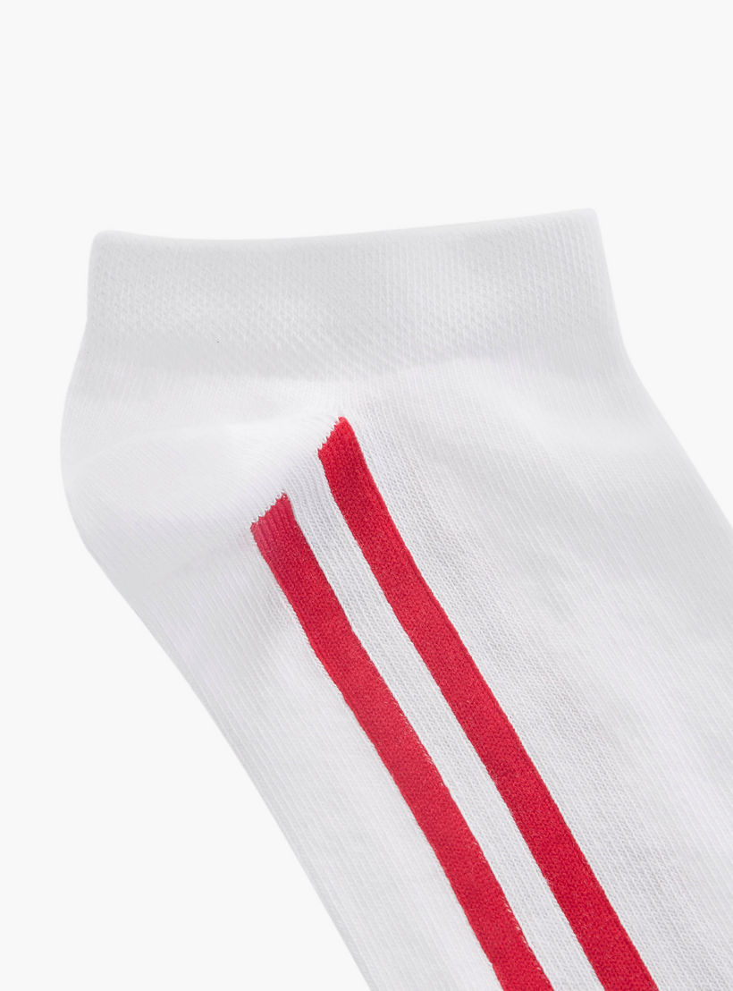 Set of 3 - Stripe Detail Ankle Length Socks with Antibacterial Protection-men-socks-image-5