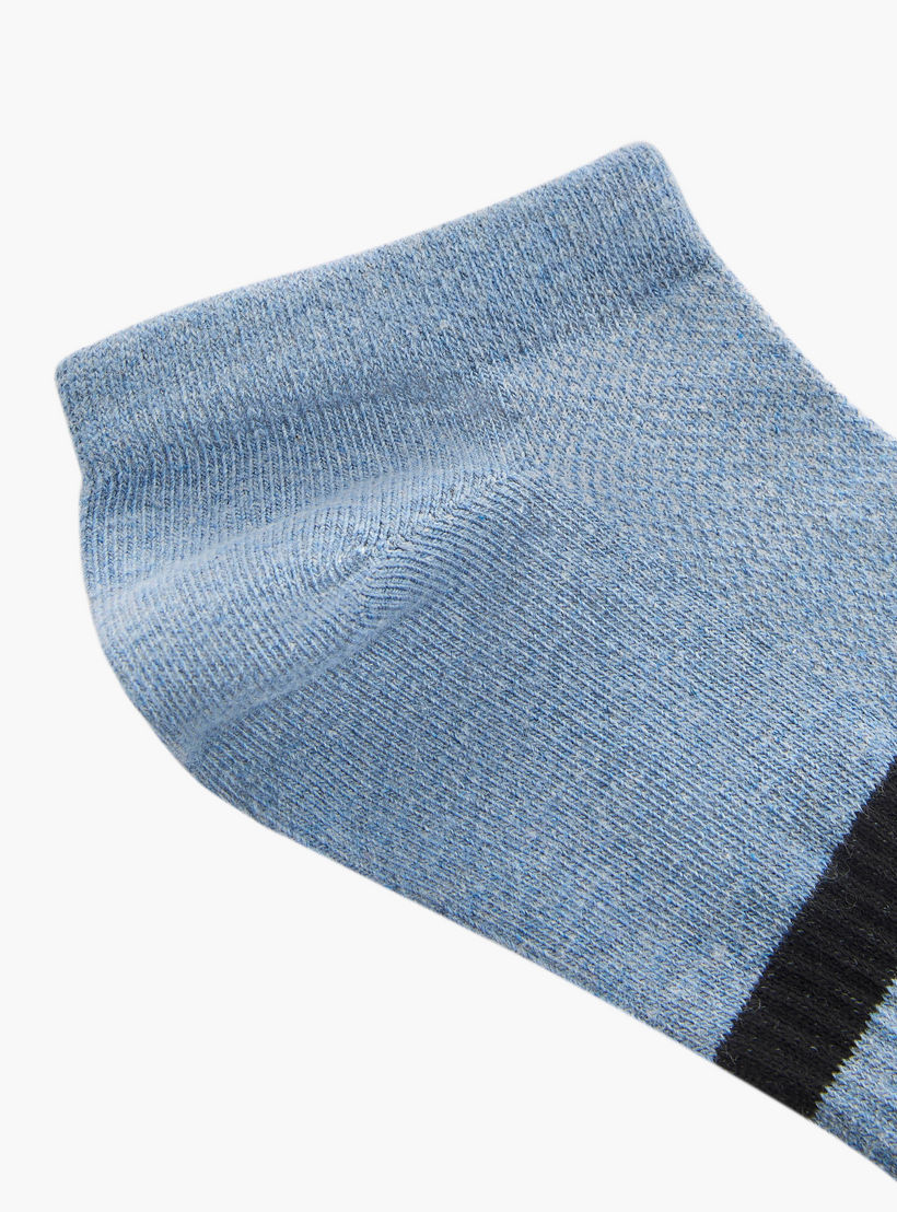 Set of 3 - Stripe Detail Ankle Length Socks with Antibacterial Protection-men-socks-image-5