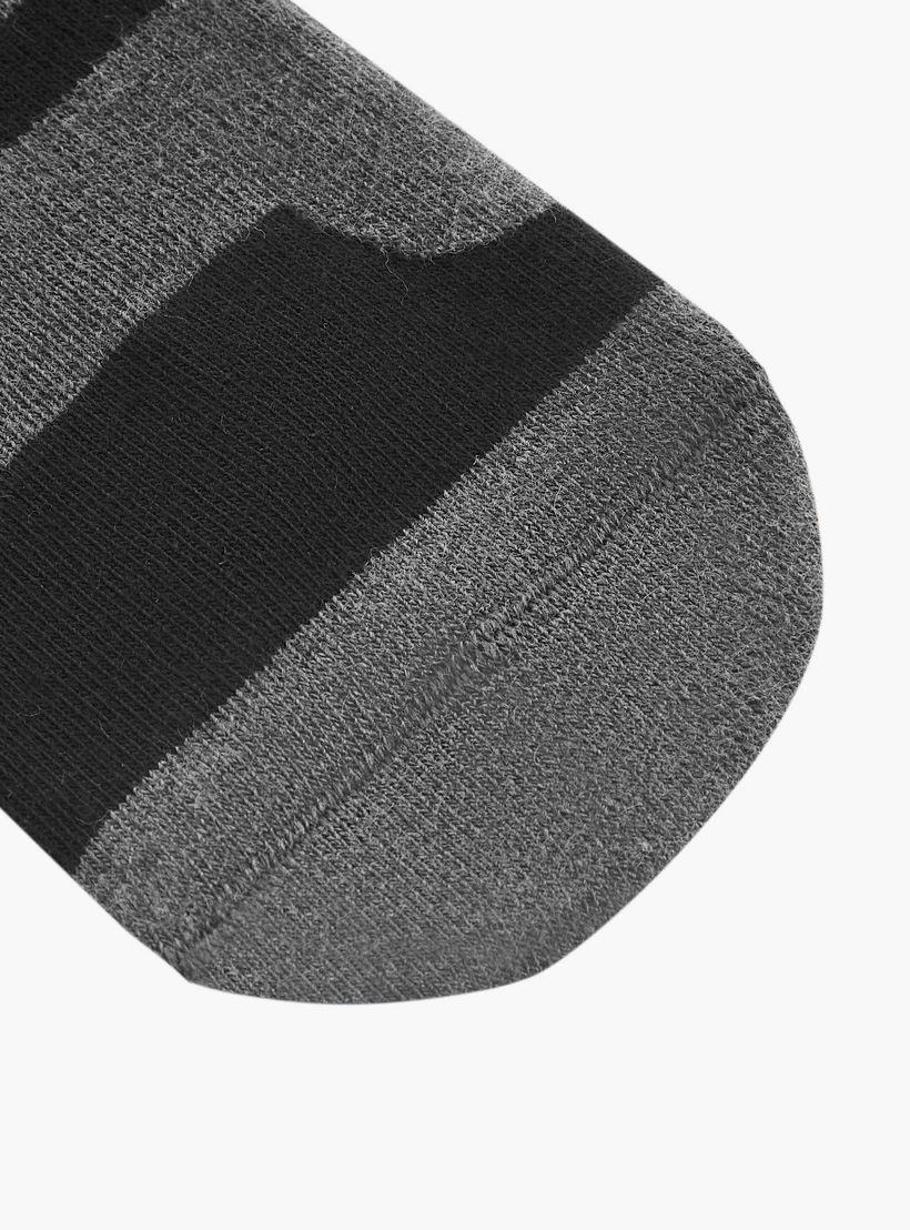 Set of 5 - Textured Ankle Length Socks with Antibacterial Protection-men-socks-image-3