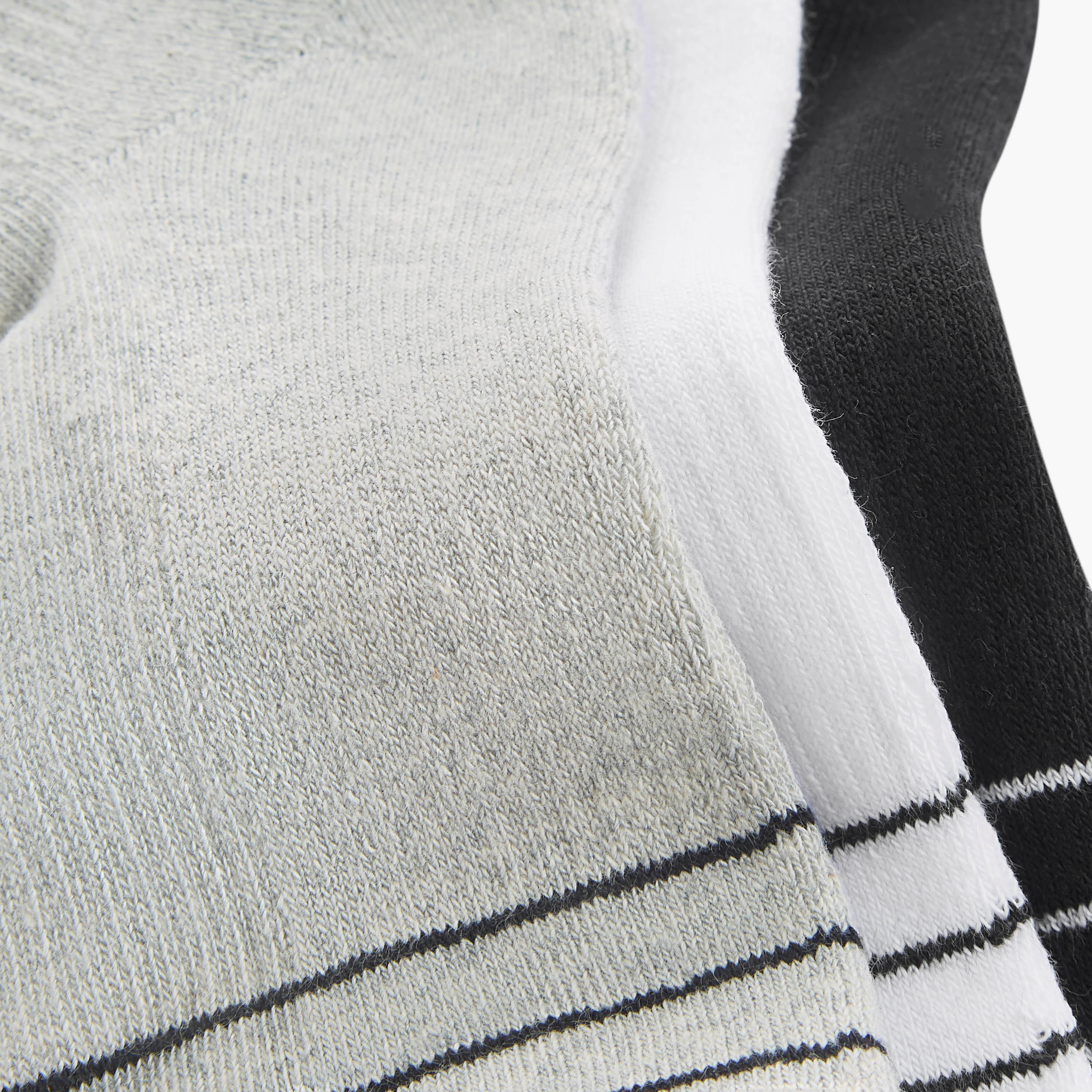 Set of 3 - Textured Ankle Length Socks-men-socks-image-4
