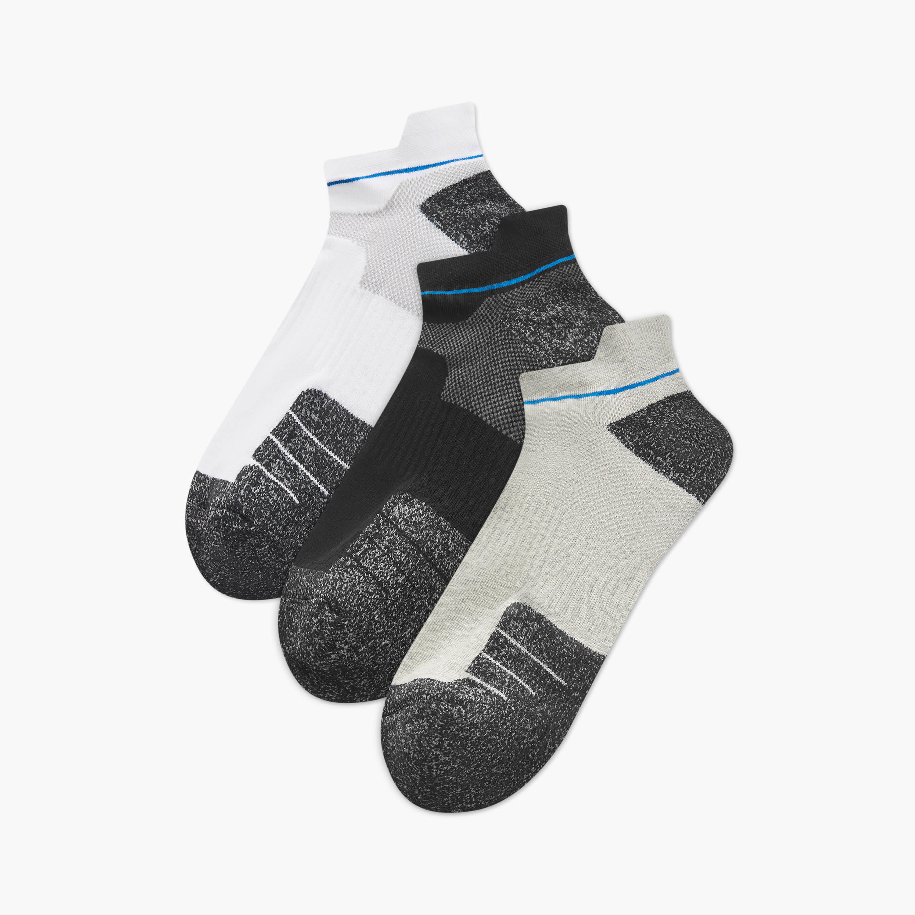 Set of 3 - Textured Ankle Length Socks-men-socks-image-1
