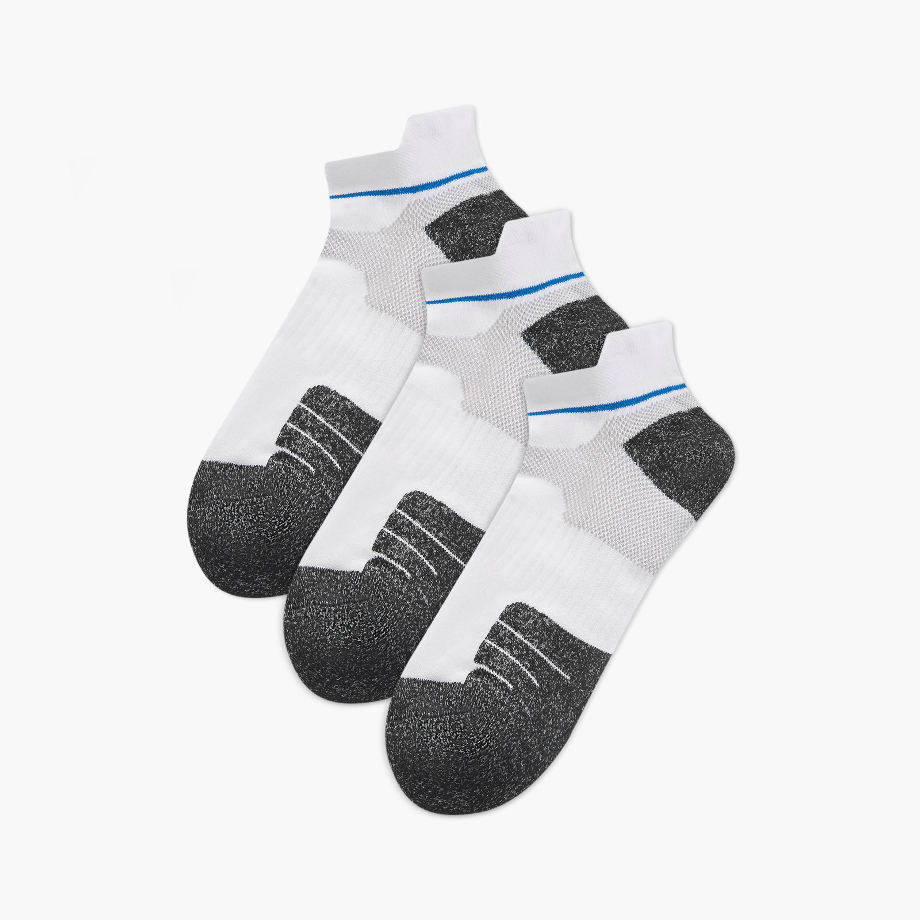 جوارب بارزة الملمس طول الكاحل - طقم من 3-men-socks-image-1