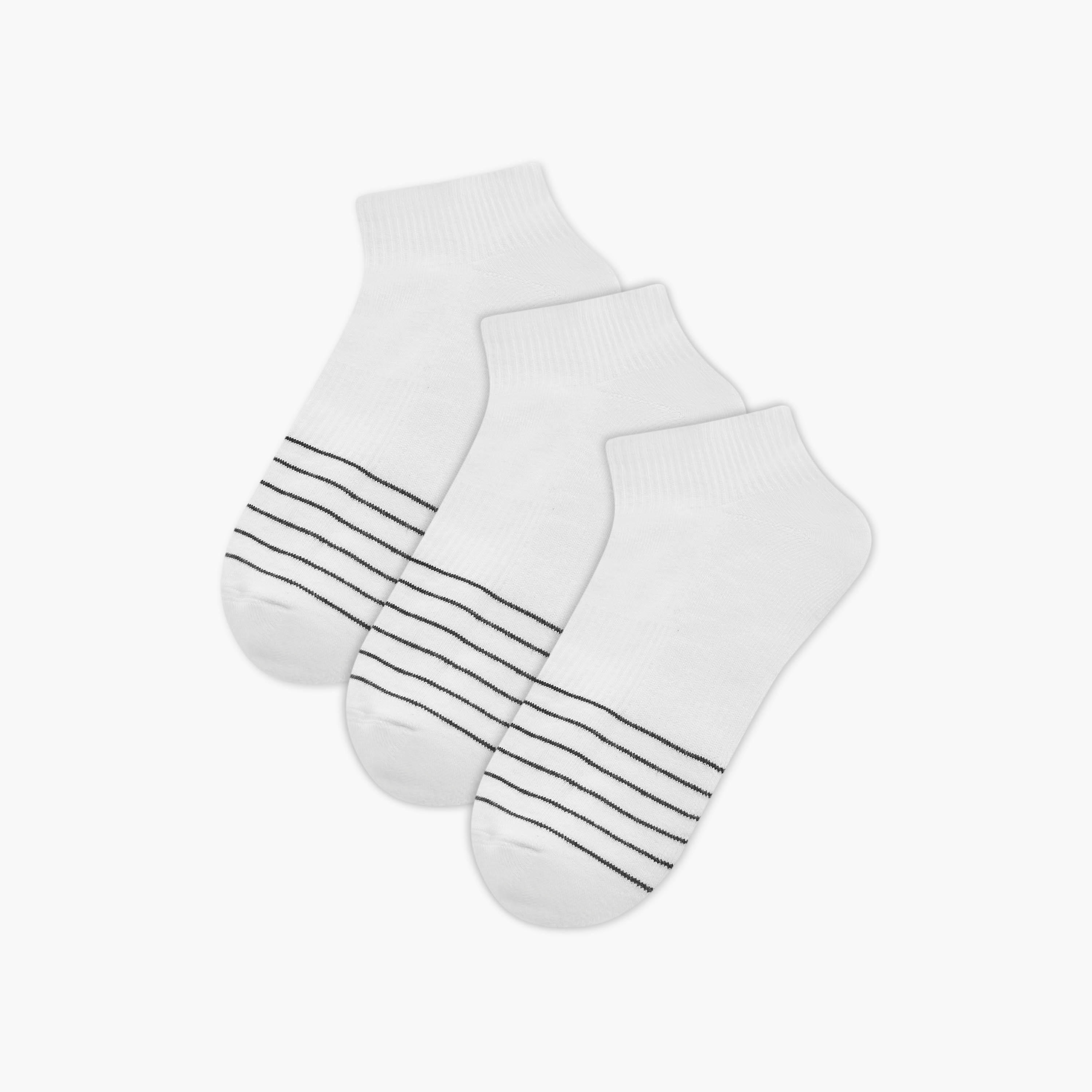 Set of 3 - Textured Ankle Length Socks-men-socks-image-1