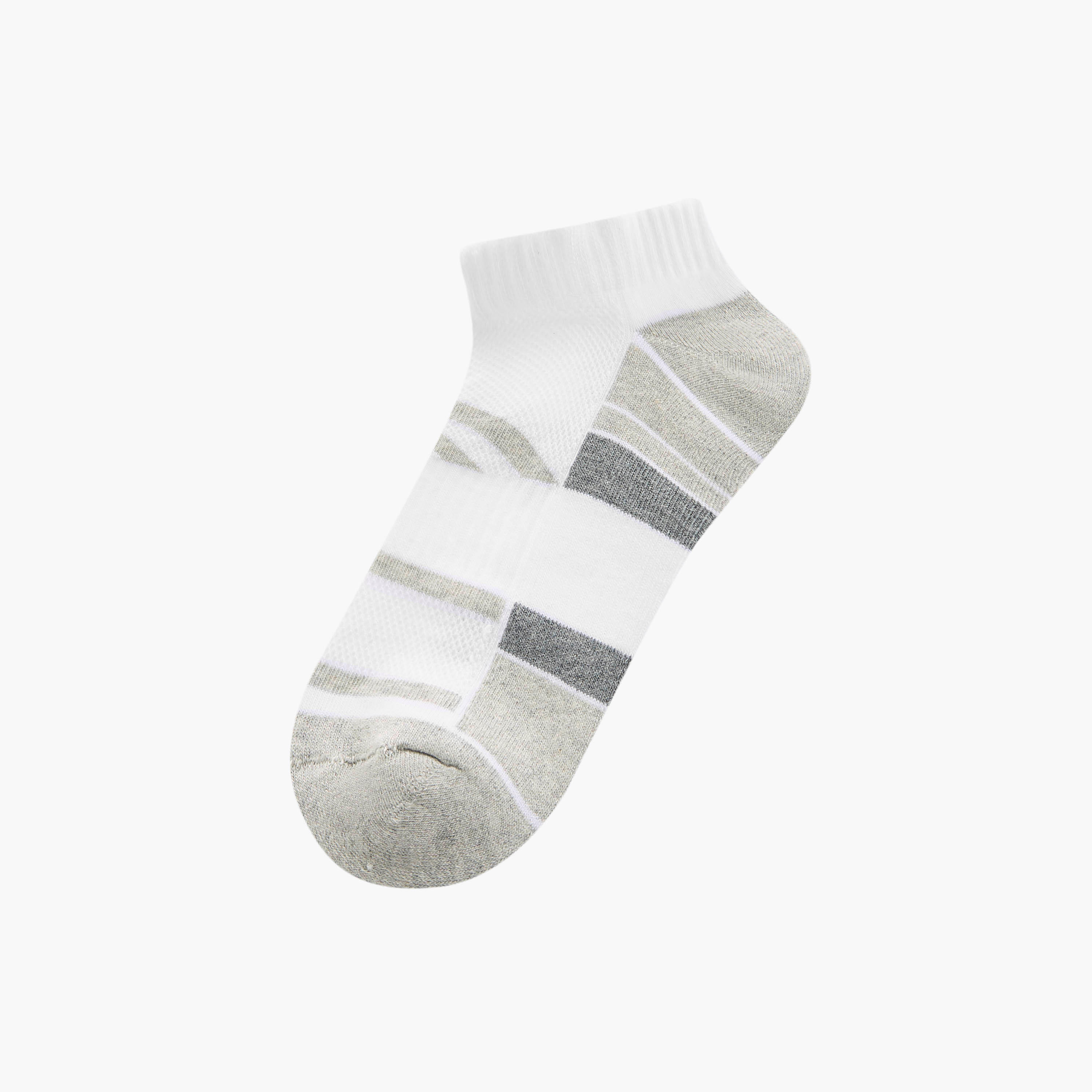 Set of 3 - Textured Ankle Length Socks-men-socks-image-2