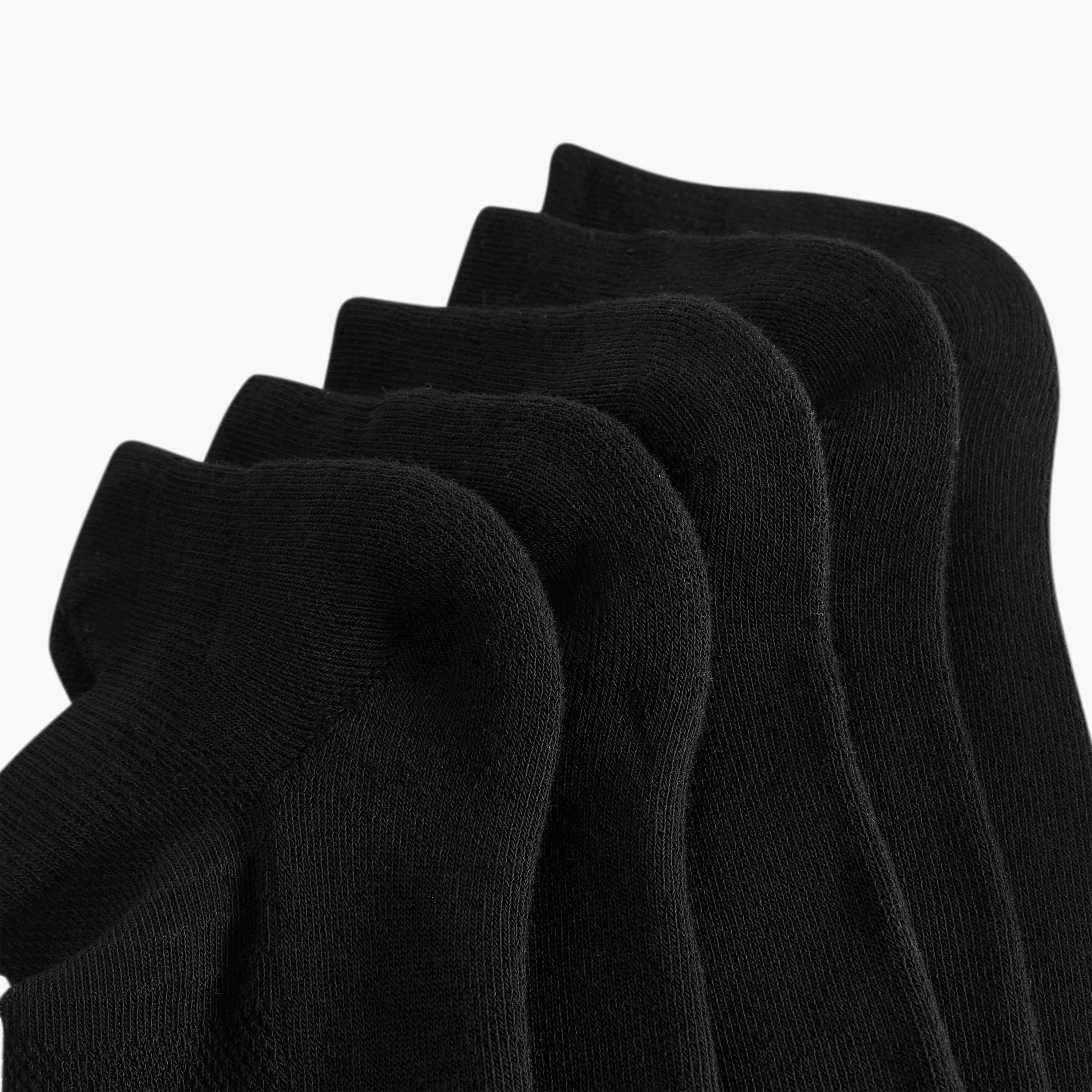 Set of 5 - Textured Ankle Length Socks with Antibacterial Protection-men-socks-image-4