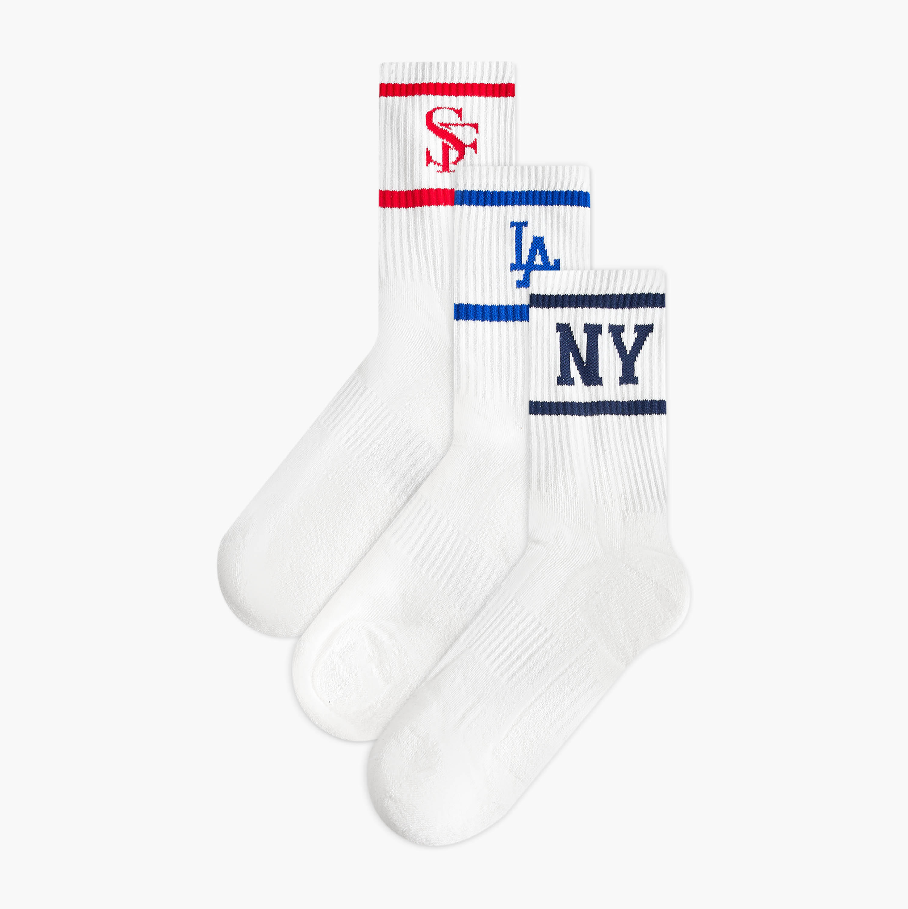 Men's Half Terry Ankle Socks - Set of 3-men-socks-image-1