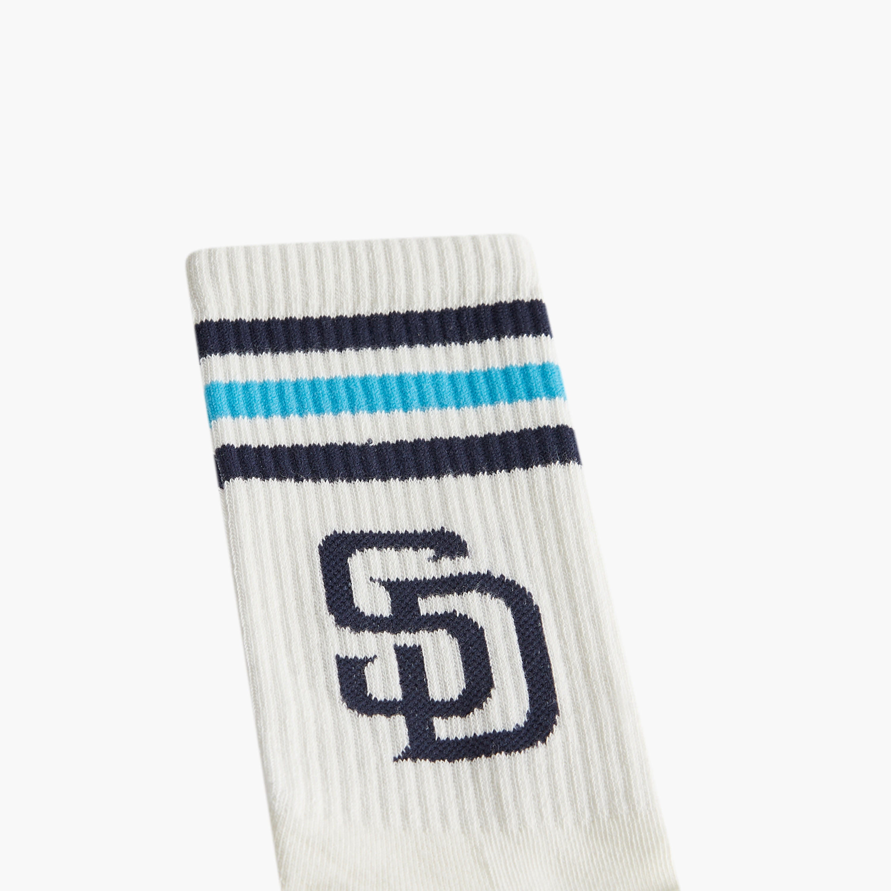 Pack of 3 - Textured Crew Length Socks with Antibacterial Protection-men-socks-image-3
