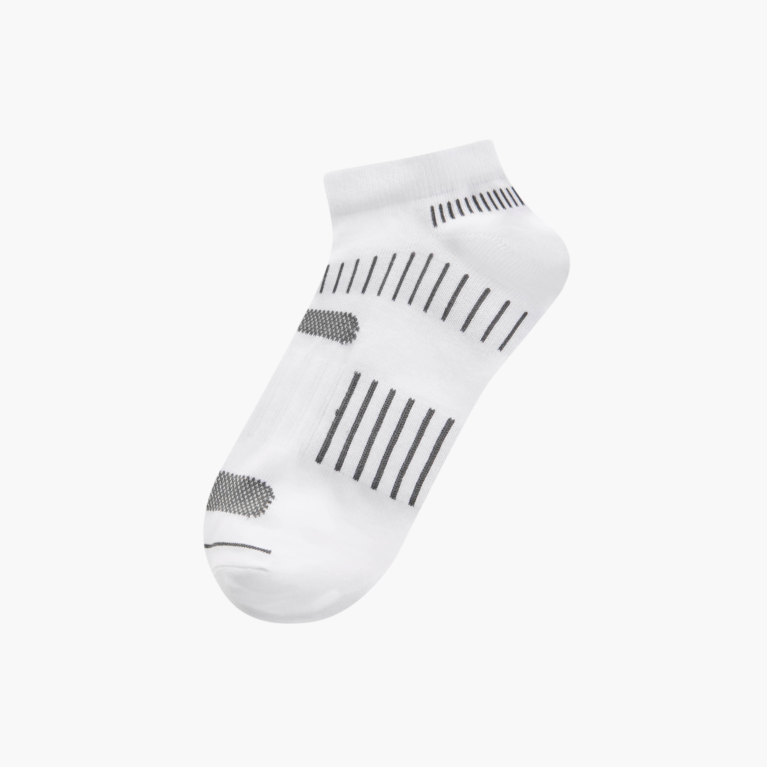 جوارب مقلّمة بطول الكاحل وحماية من البكتيريا - طقم من 3 أزواج-men-socks-image-2