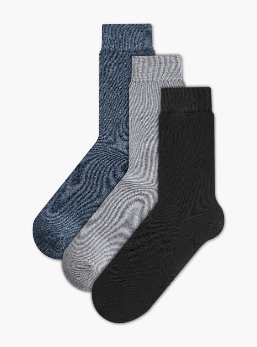 طقم جوارب 3 أزواج بحماية من البكتيريا-men-socks-image-1
