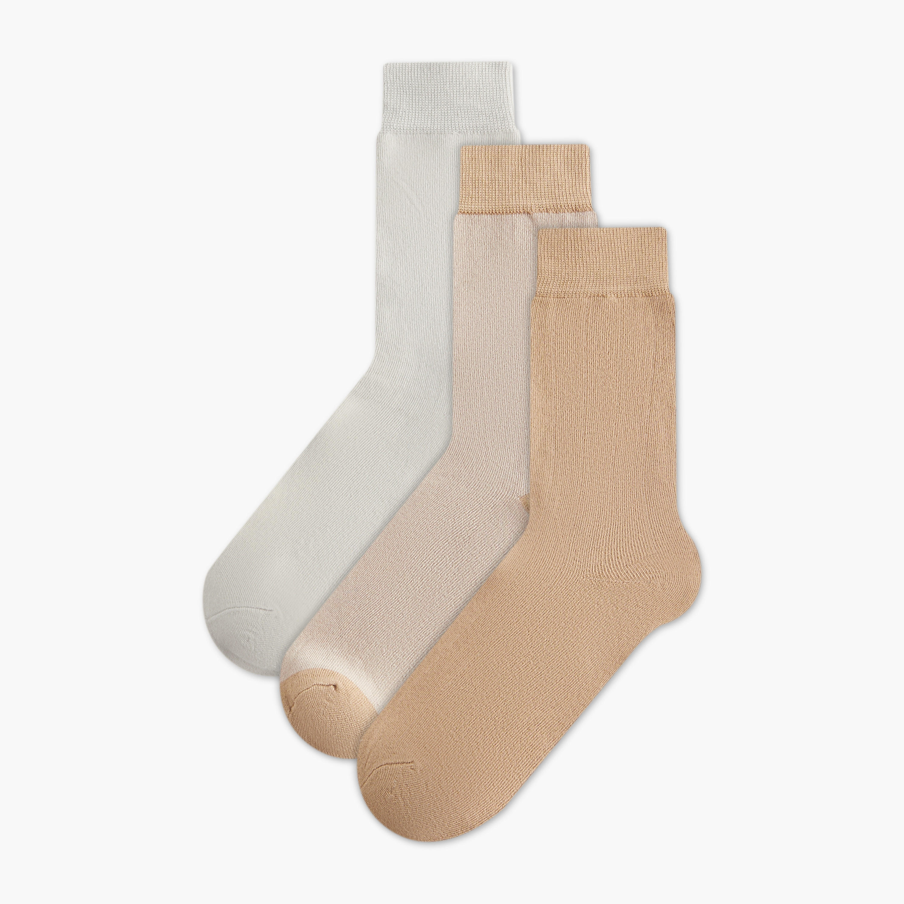 طقم جوارب طويلة 3 أزواج بارزة الملمس-men-socks-image-1