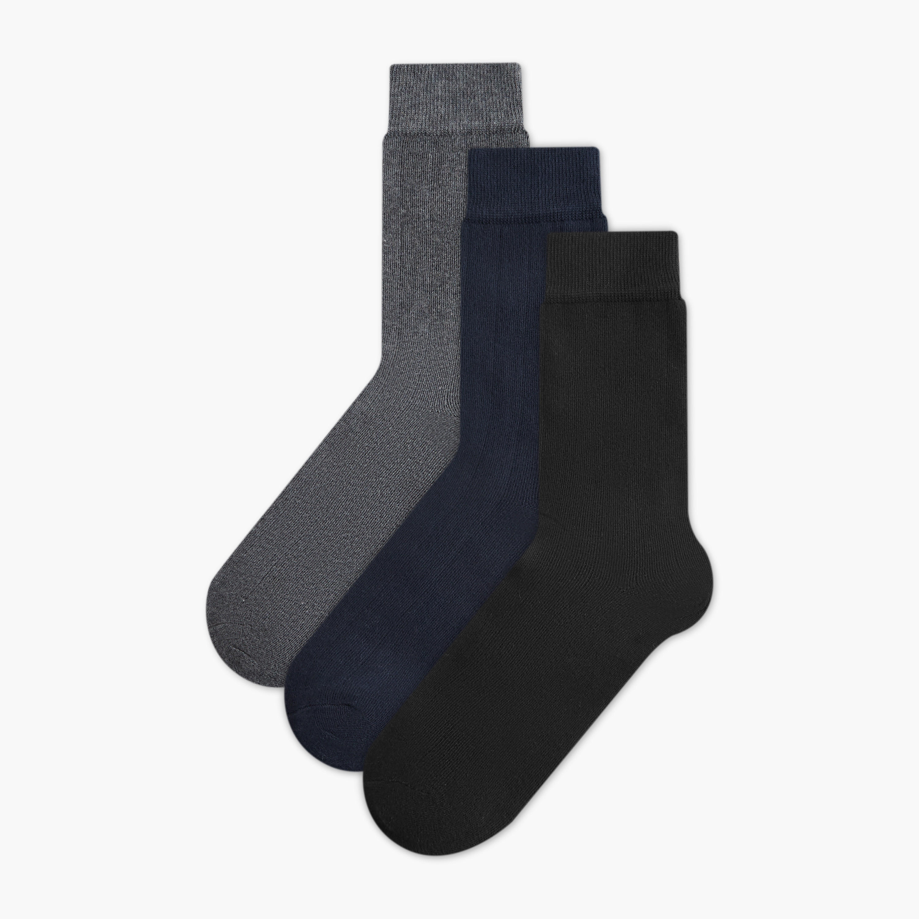 طقم جوارب 3 أزواج بحماية من البكتيريا-men-socks-image-1