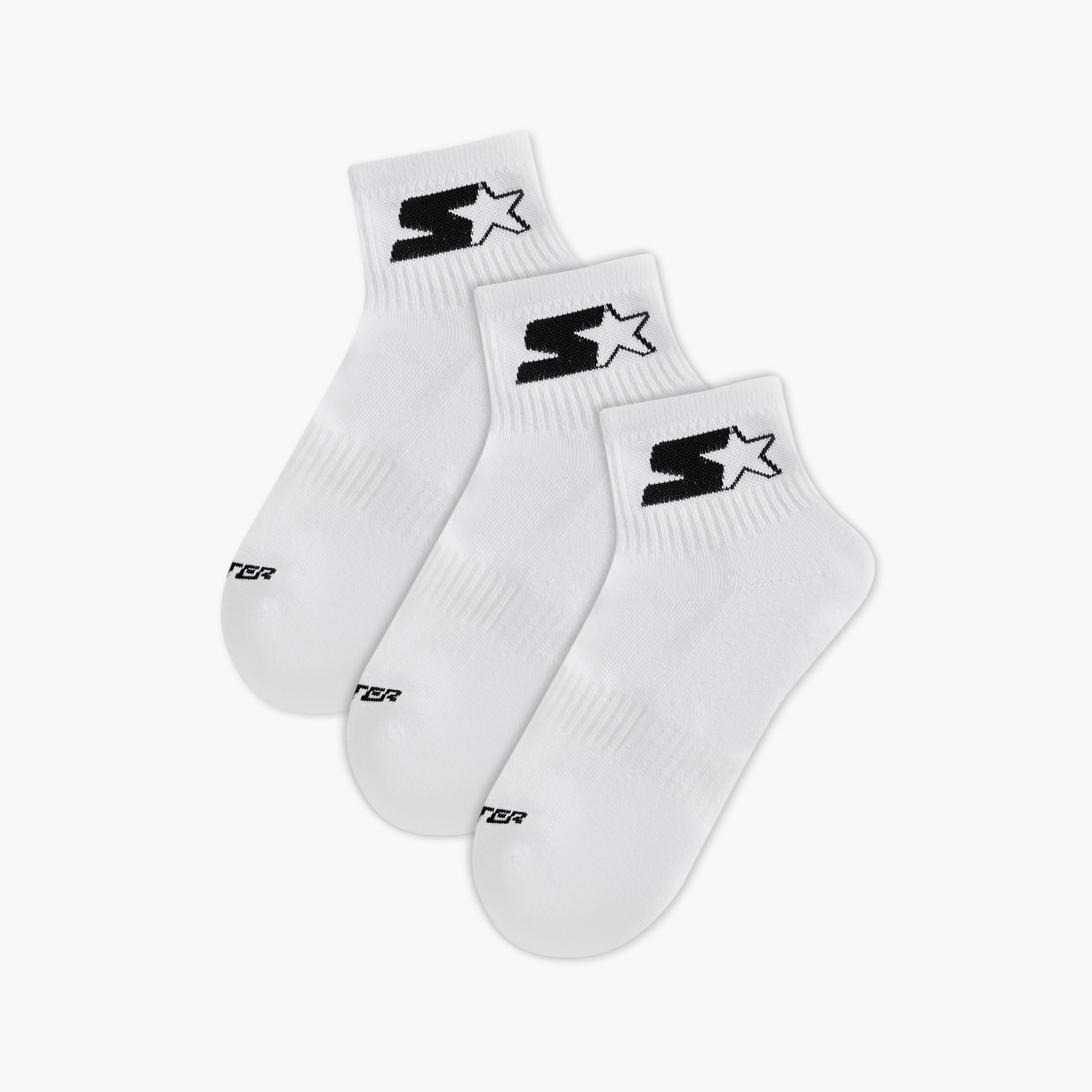 طقم جوارب 3 أزواج بارزة الملمس بطول الكاحل من ستارتر-men-socks-image-5