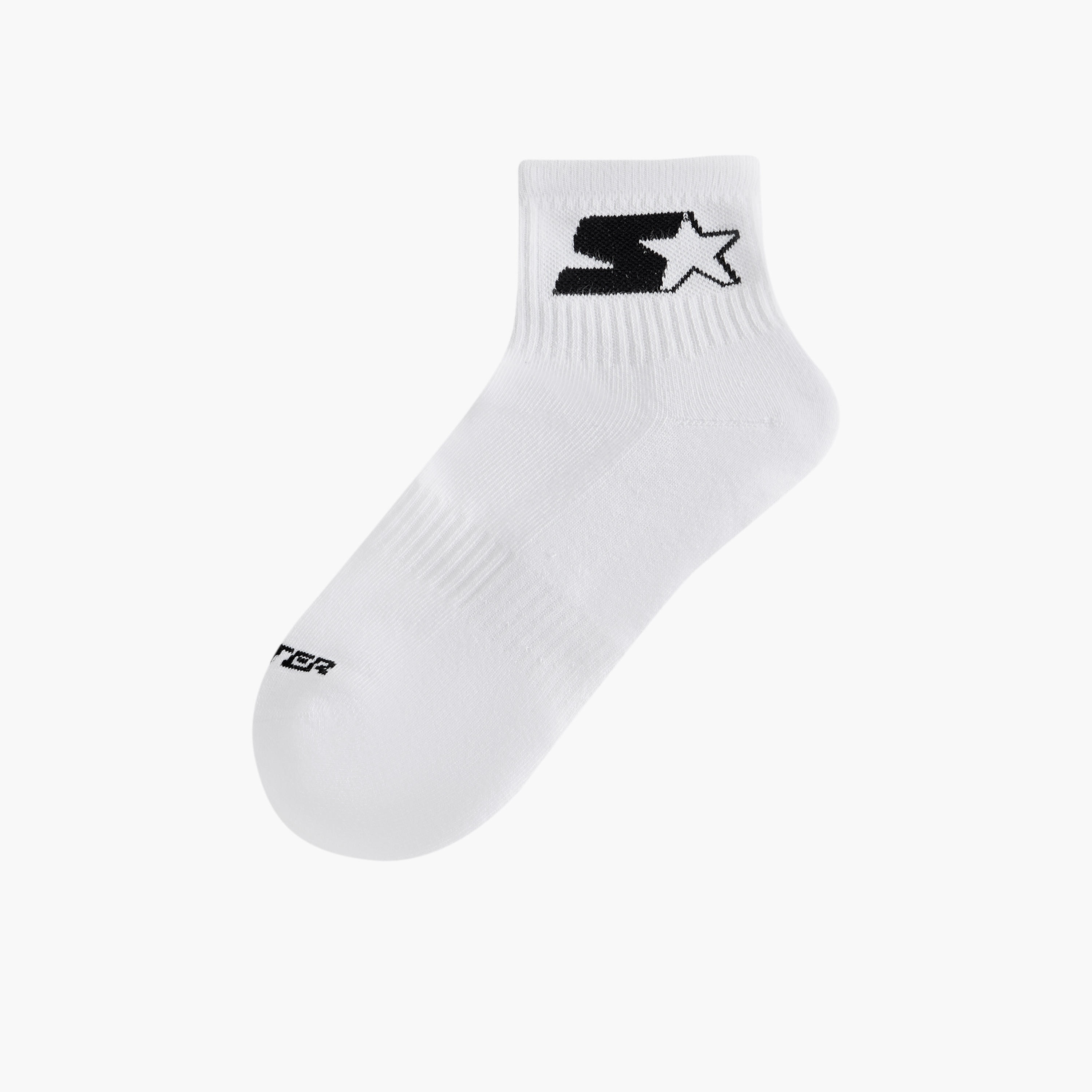 طقم جوارب 3 أزواج بارزة الملمس بطول الكاحل من ستارتر-men-socks-image-4