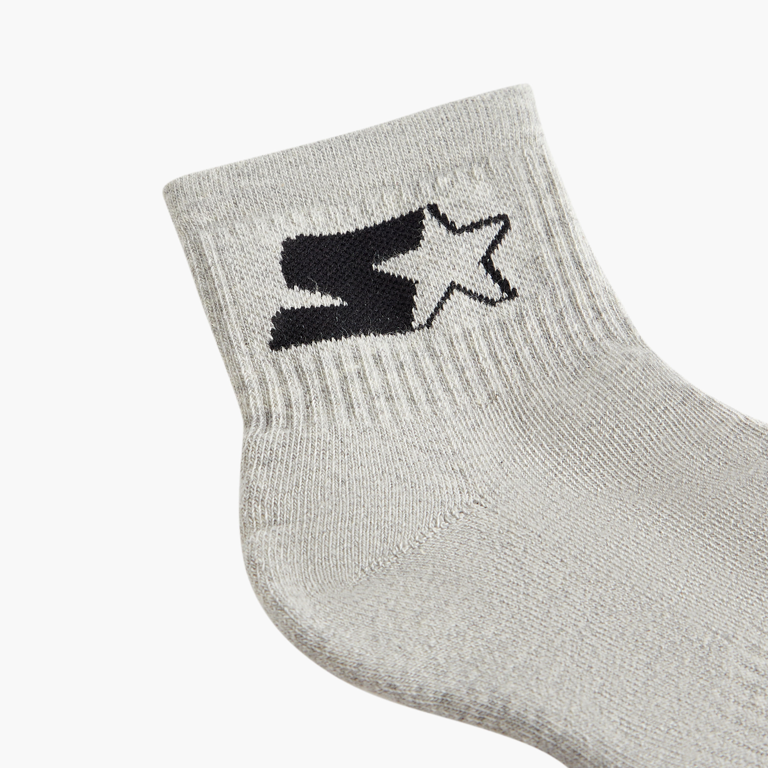 طقم جوارب 3 أزواج بارزة الملمس بطول الكاحل من ستارتر-men-socks-image-5