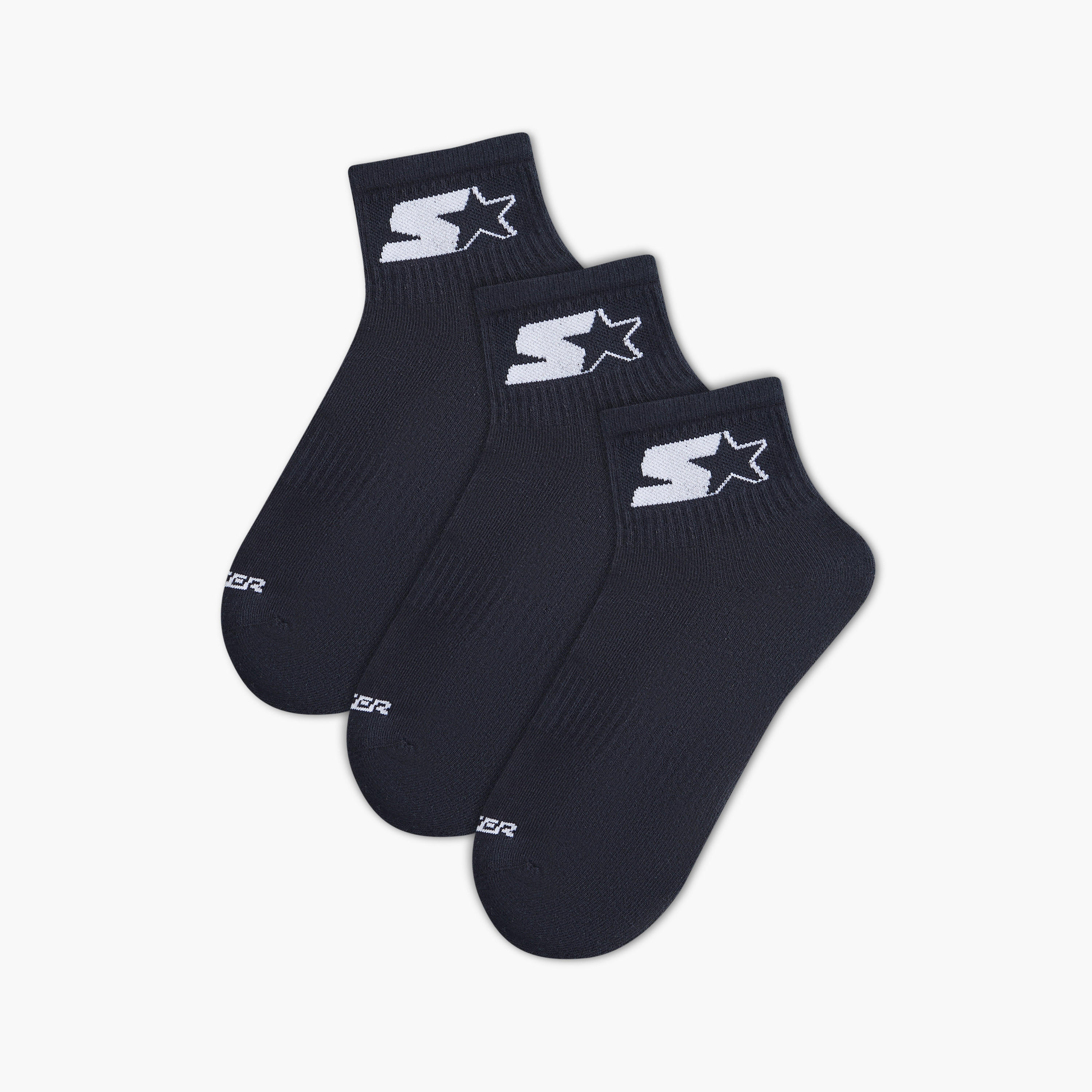 طقم جوارب 3 أزواج بارزة الملمس بطول الكاحل من ستارتر-men-socks-image-5