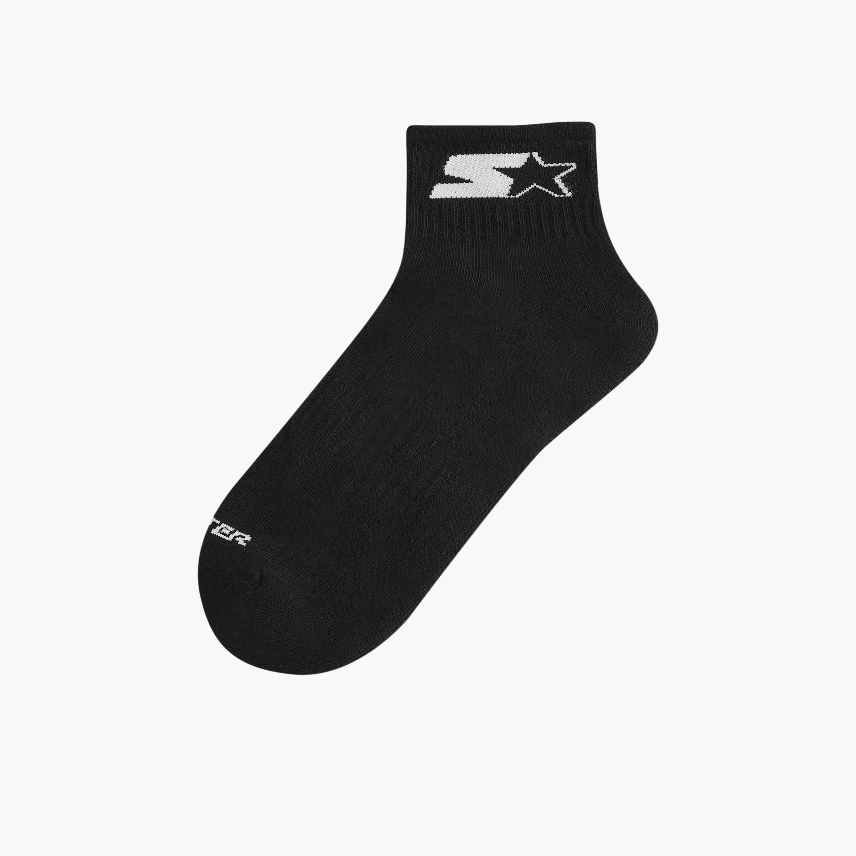 Set of 3 - Starter Logo Detail Ankle Length Socks with Antibacterial Protection-men-socks-image-2