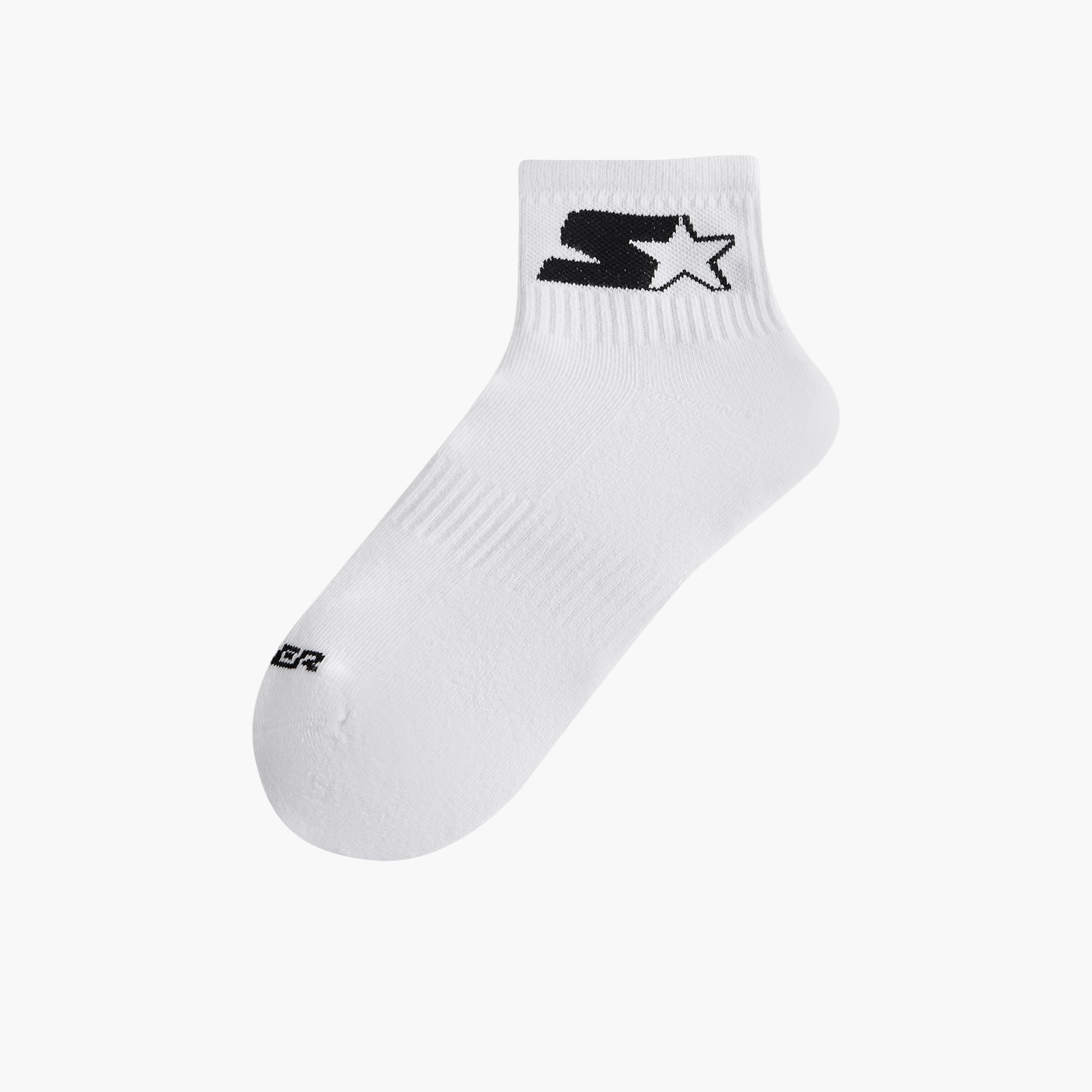 Set of 3 - Starter Printed Ankle Length Socks with Antibacterial Protection-men-socks-image-2