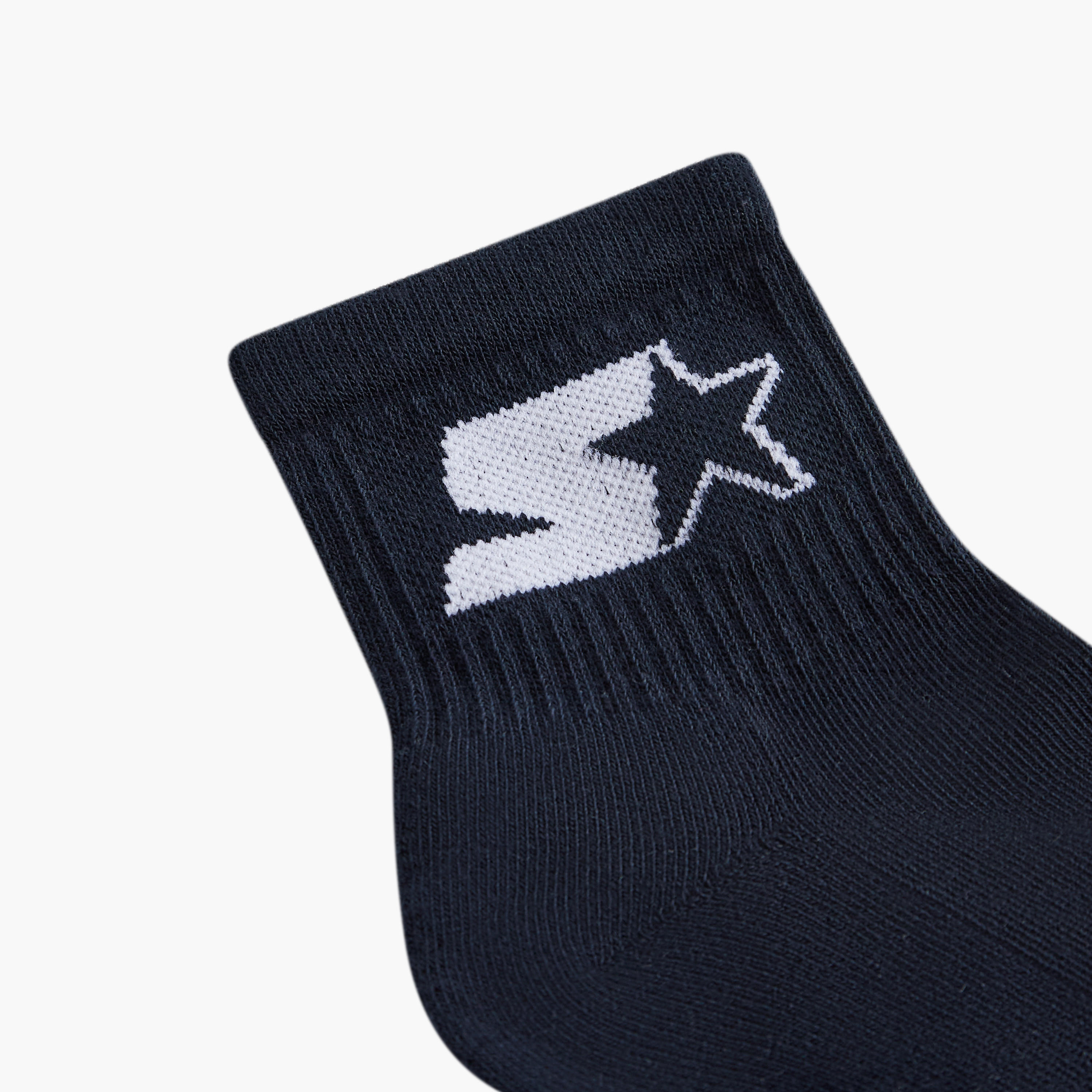 Set of 3 - Starter Printed Ankle Length Socks with Antibacterial Protection-men-socks-image-5