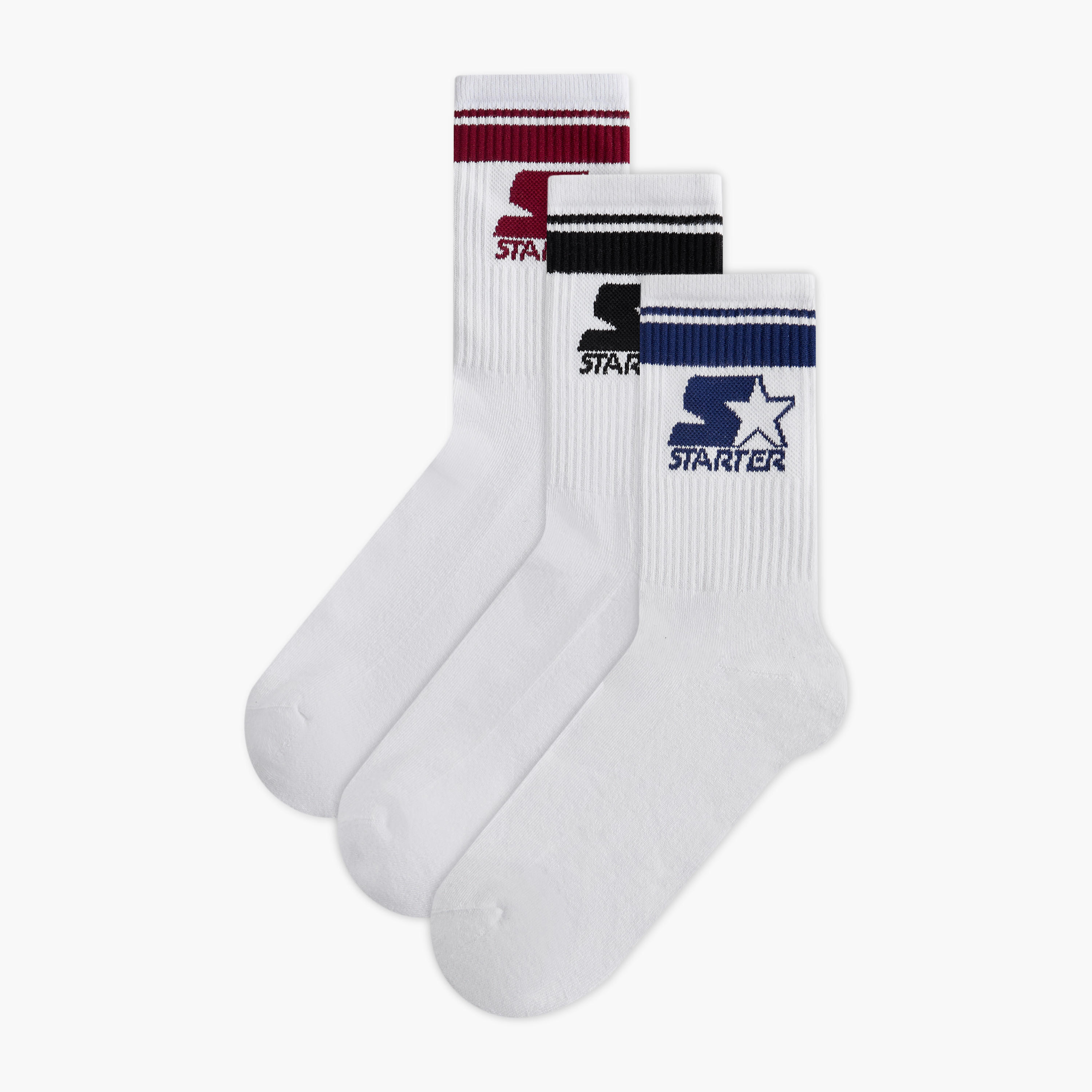 طقم جوارب 3 أزواج بحماية من البكتيريا-men-socks-image-1