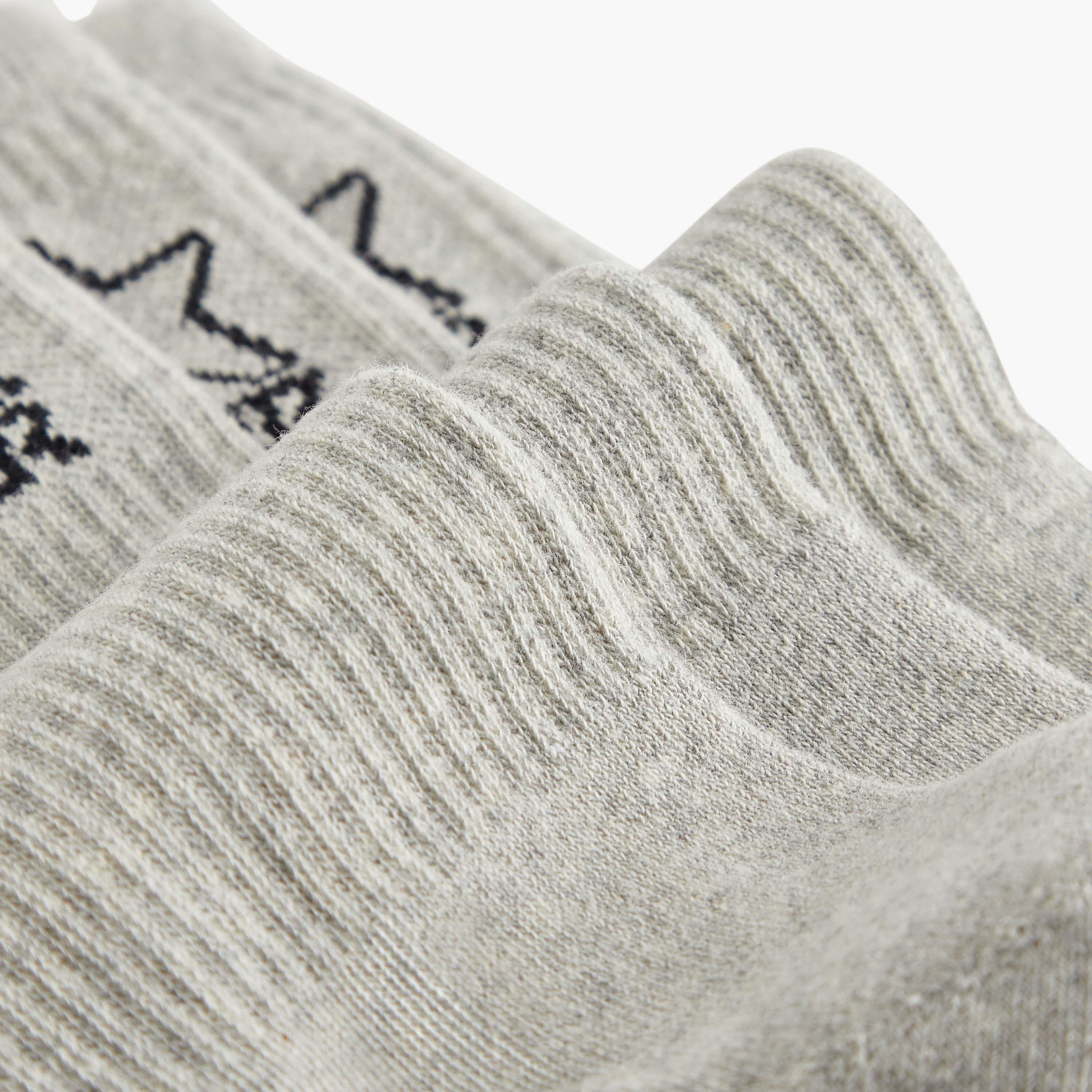 Set of 3 - Starter Ribbed Crew Length Socks with Antibacterial Protection-men-socks-image-4