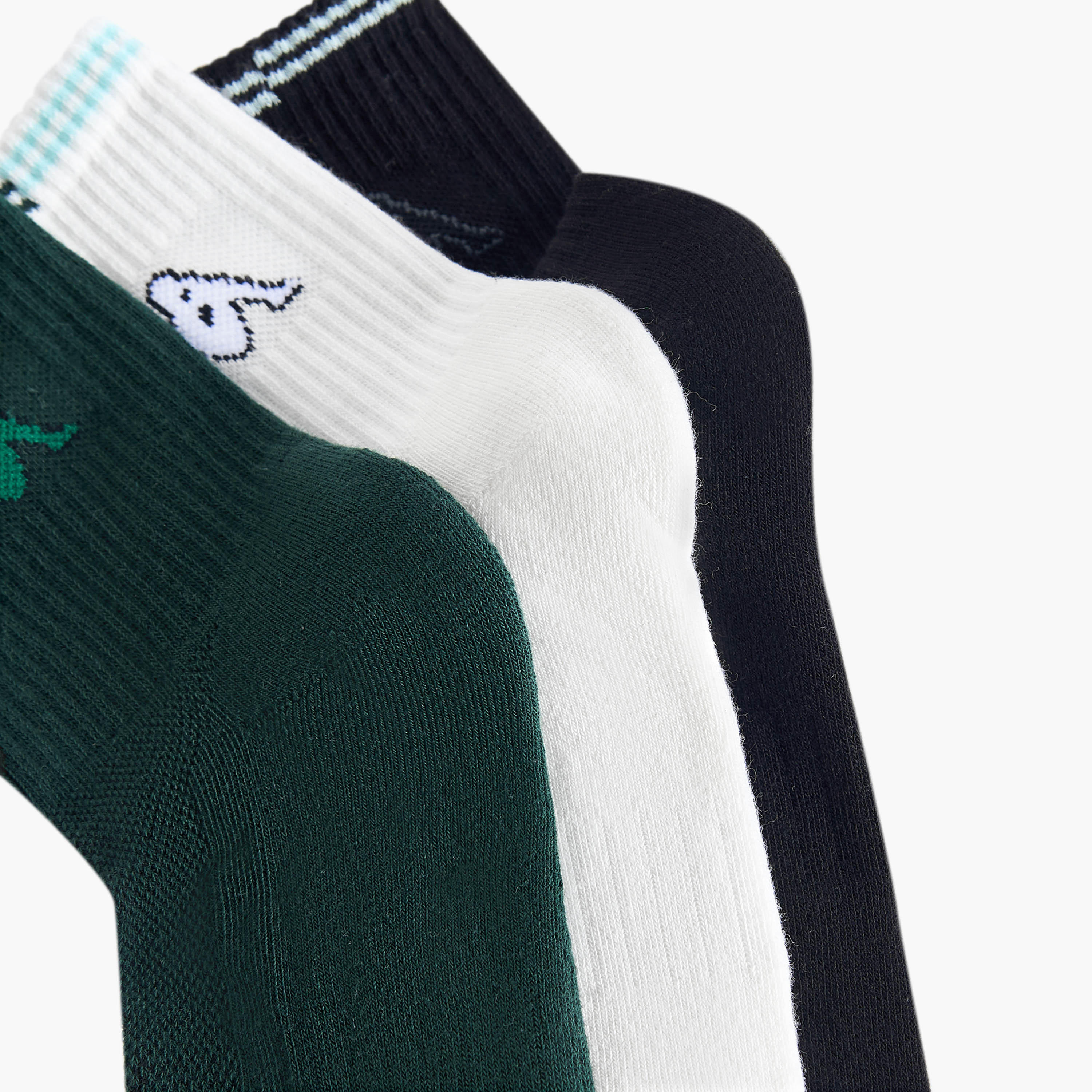 طقم جوارب 3 أزواج رجالي بطبعات شعار من كابا-men-socks-image-4