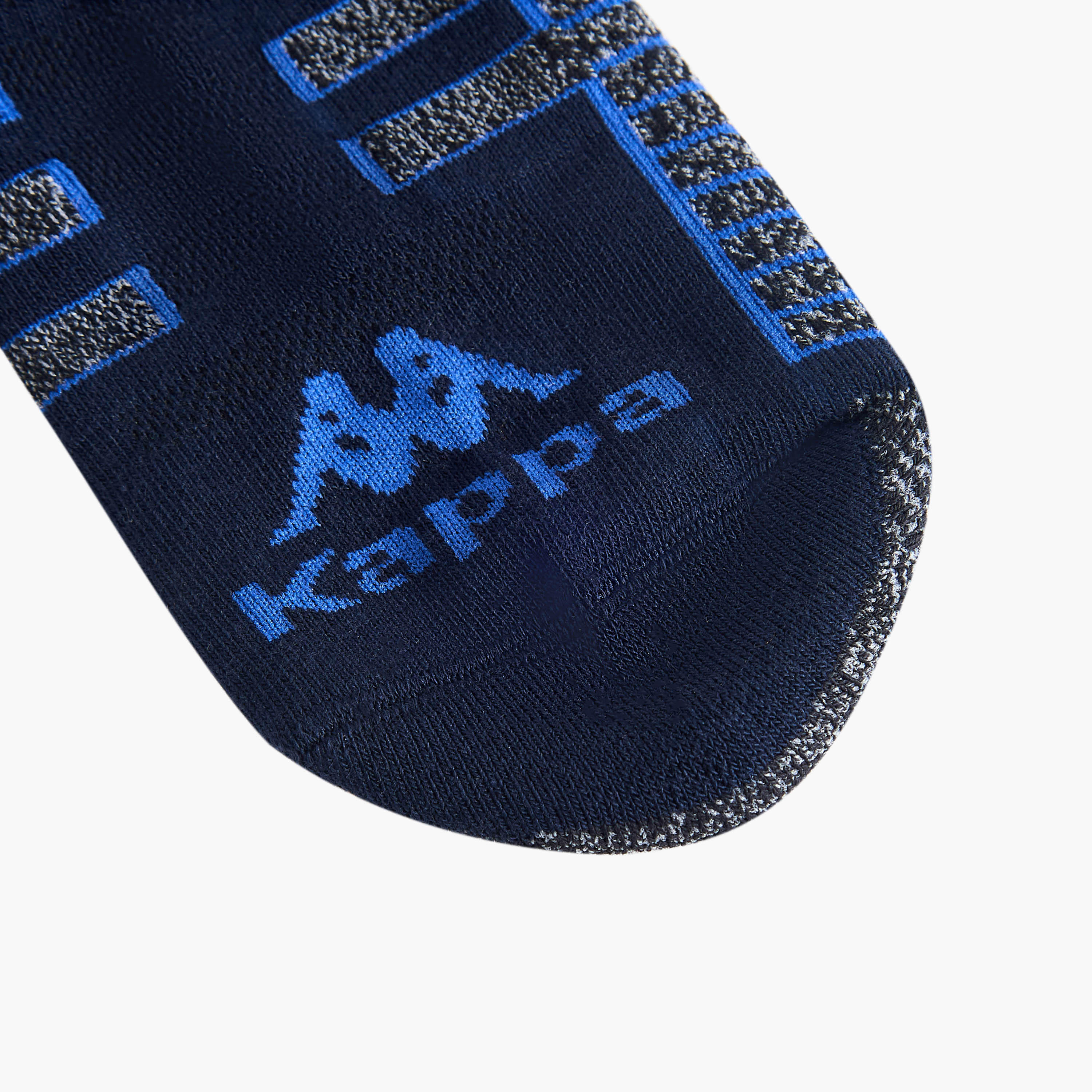 Set of 3 - Kappa Striped Ankle Length Half Terry Socks-men-socks-image-3