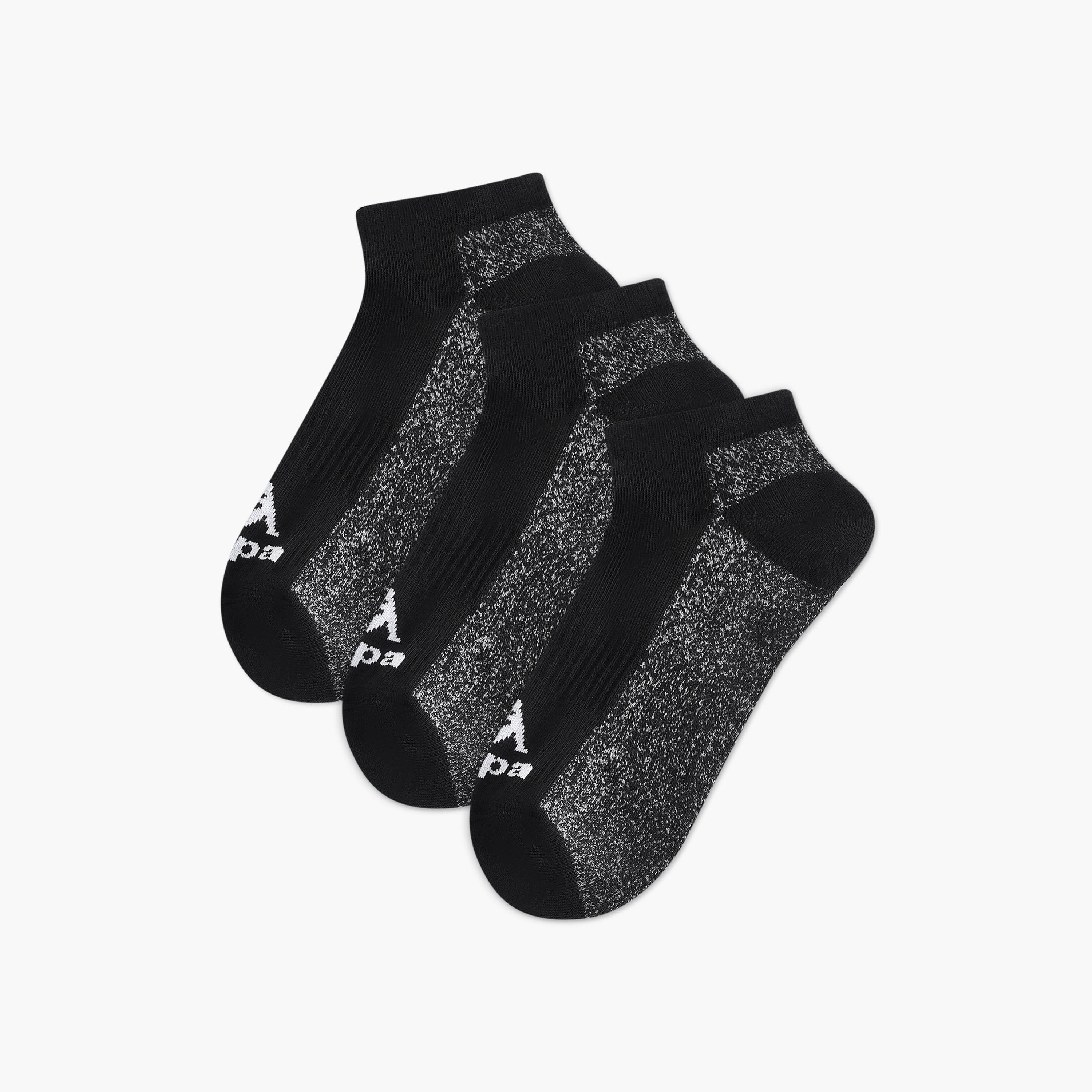 Set of 3 - Kappa Striped Ankle Length Half Terry Socks-men-socks-image-1