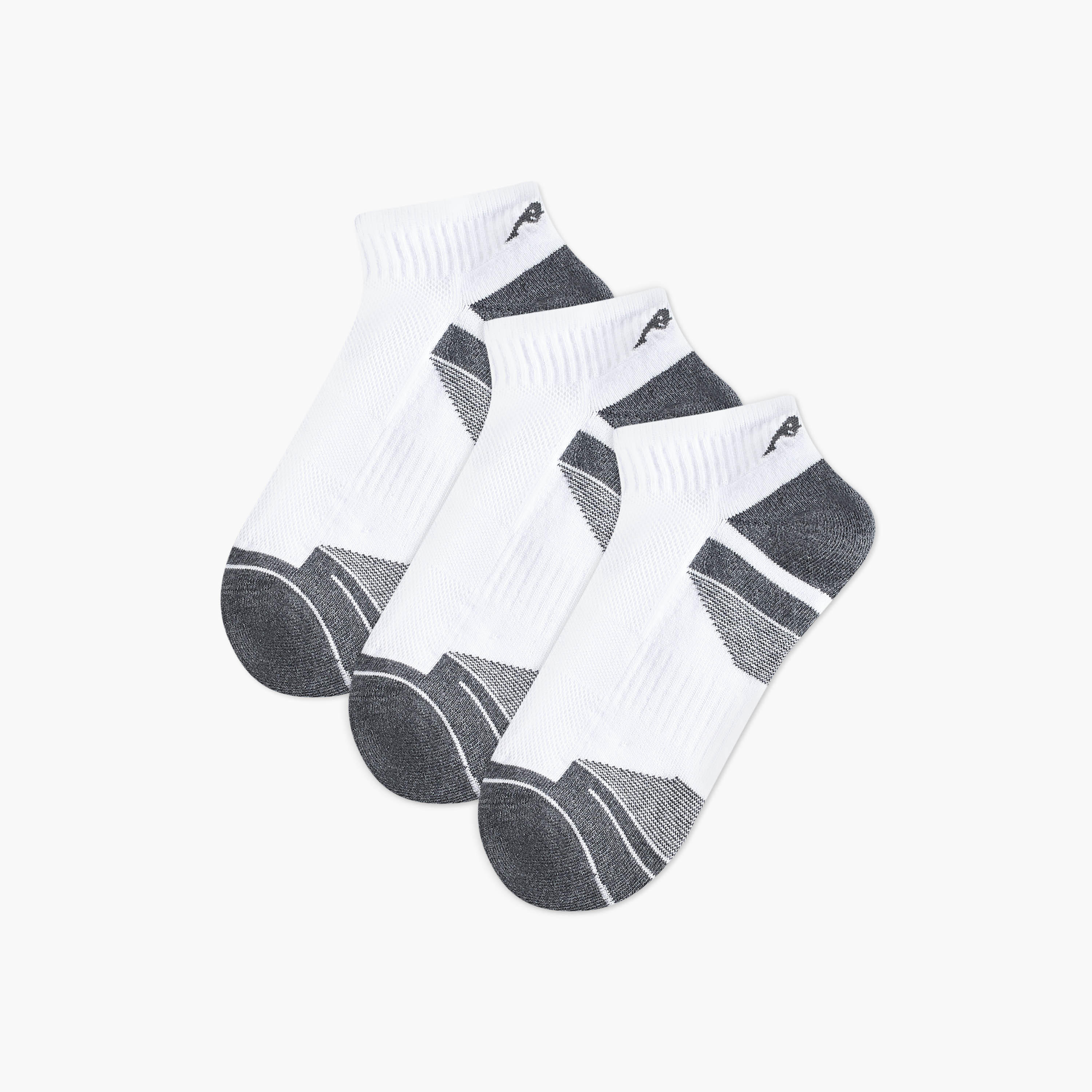 Set of 3 - Kappa Striped Ankle Length Half Terry Socks-men-socks-image-1
