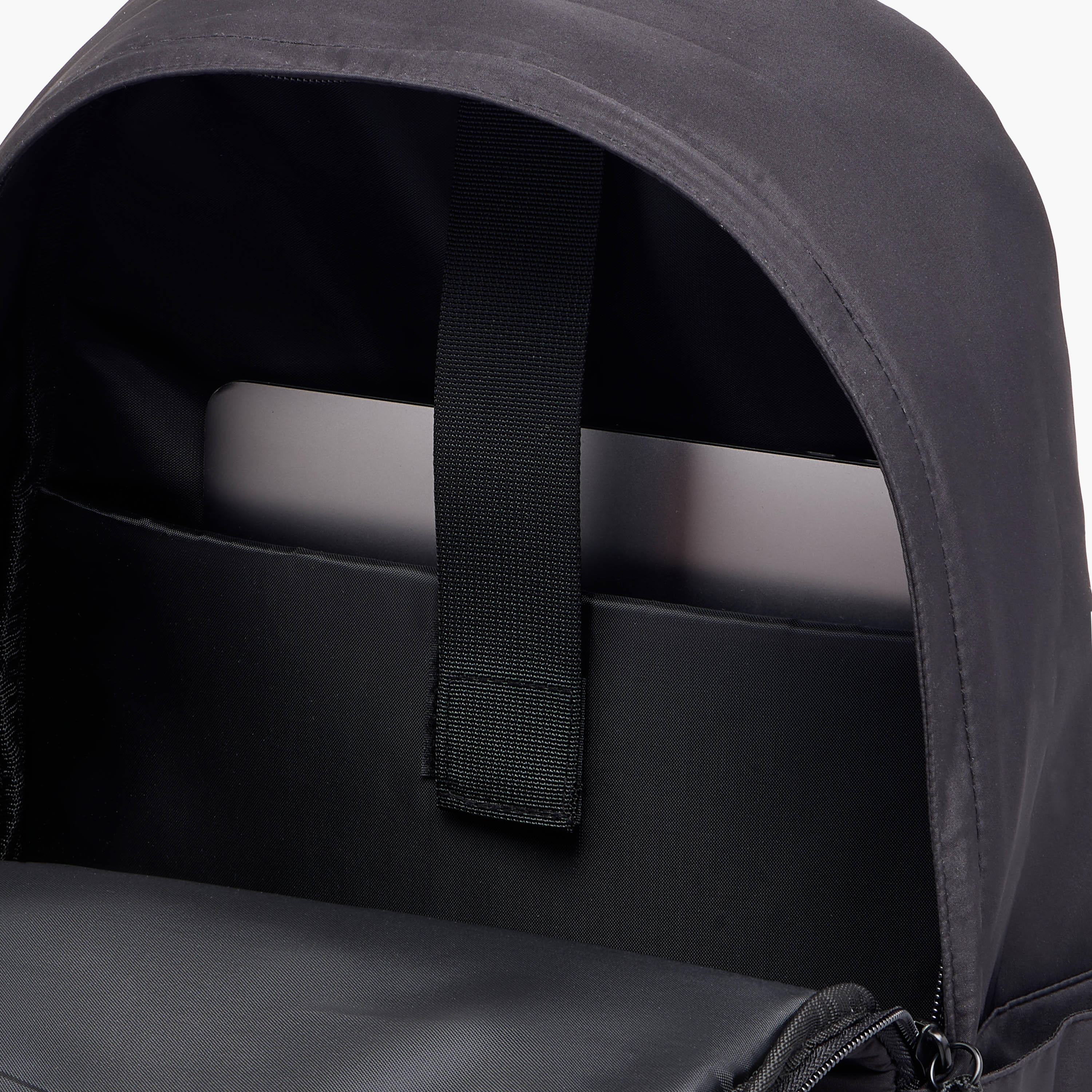 Applique Detail Backpack with Adjustable Shoulder Straps and Zip Closure - 31x16x44 cm-men-bags-image-7