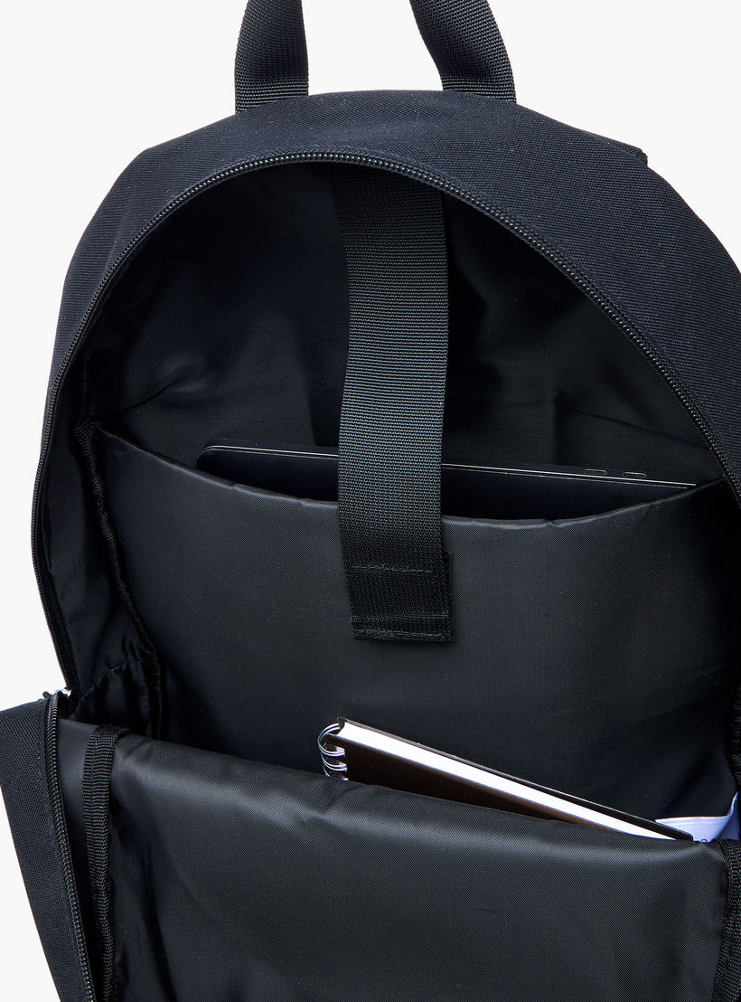 New York Print Backpack with Adjustable Shoulder Straps and Zip Closure-men-bags-image-7
