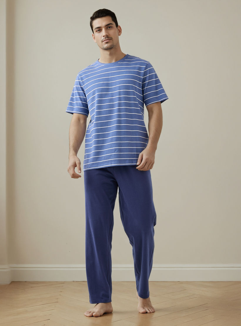 طقم بيجاما مخطط-men-clothing-nightwear-sets-image-1