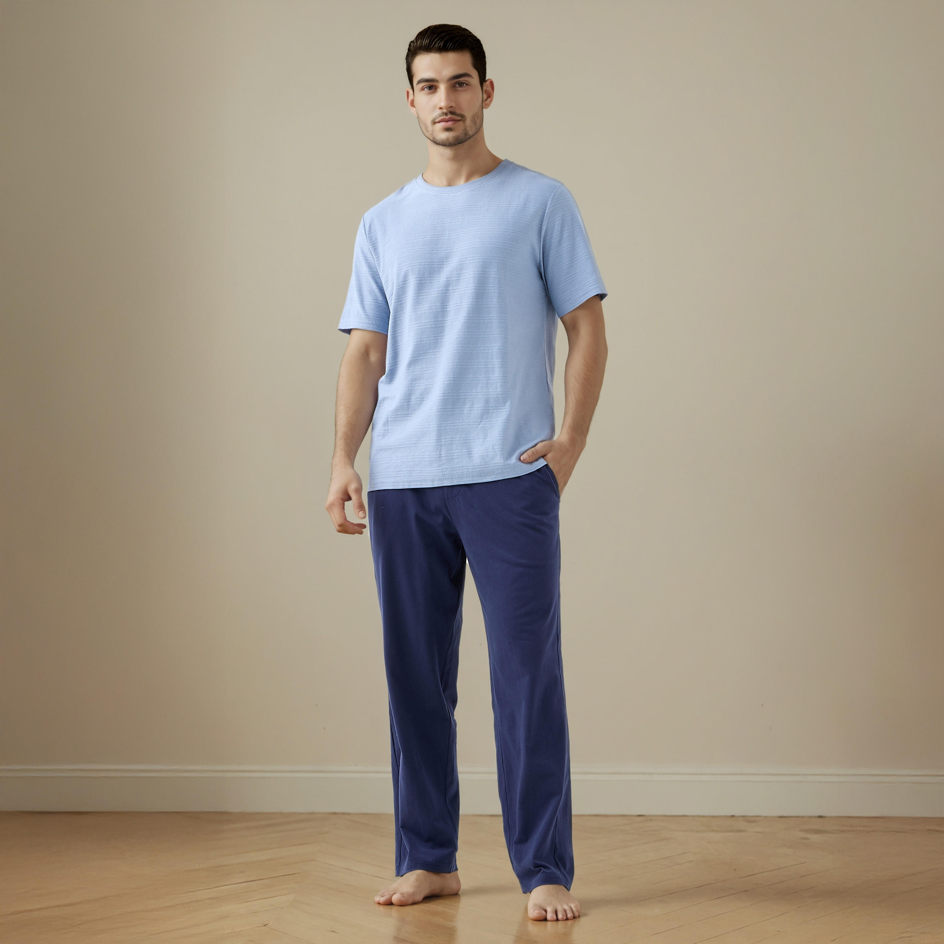 Textured Pyjama Set-men-clothing-nightwear-sets-image-1
