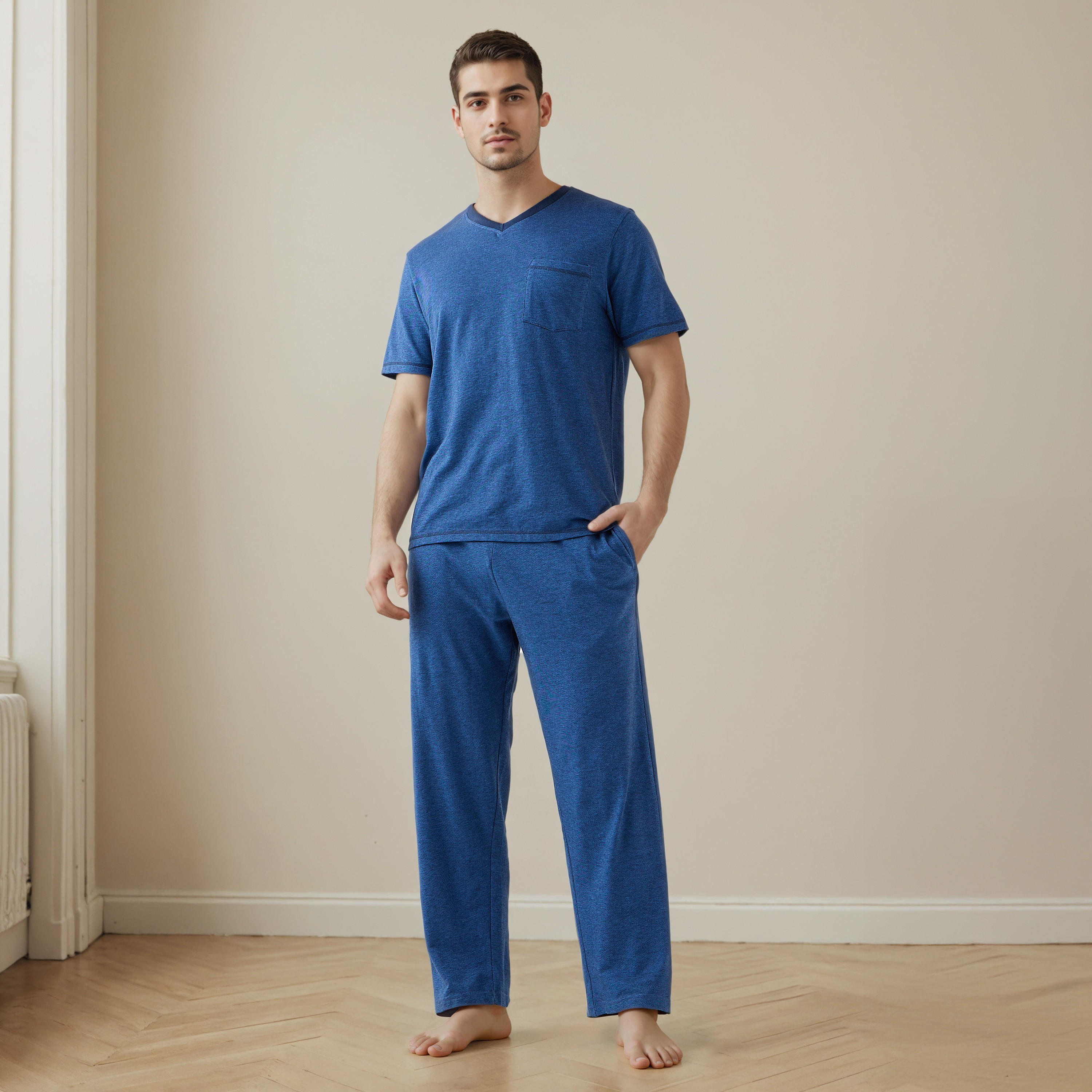 Textured Pyjama Set-men-clothing-nightwear-sets-image-1