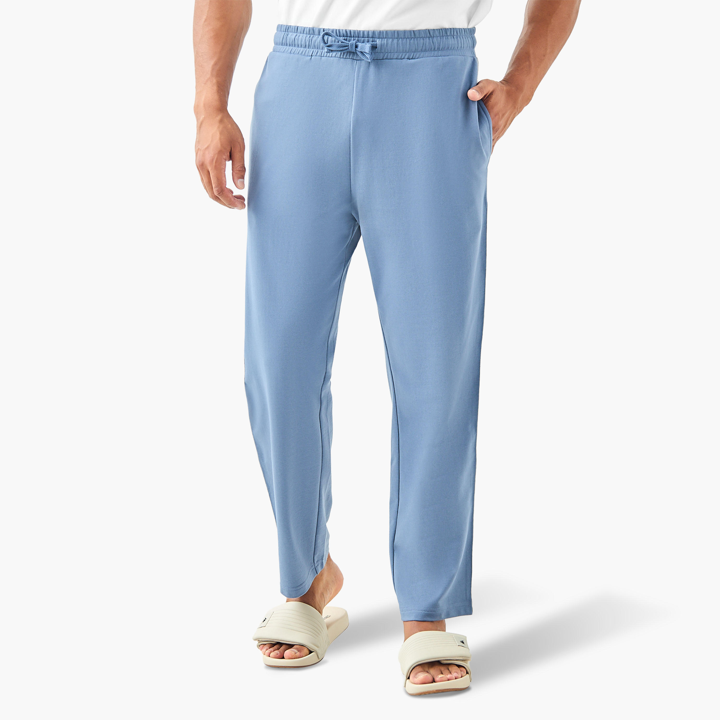 بنطلون بيجاما مقلم برباط إغلاق وجيوب-men-clothing-nightwear-pyjamaandshorts-image-5