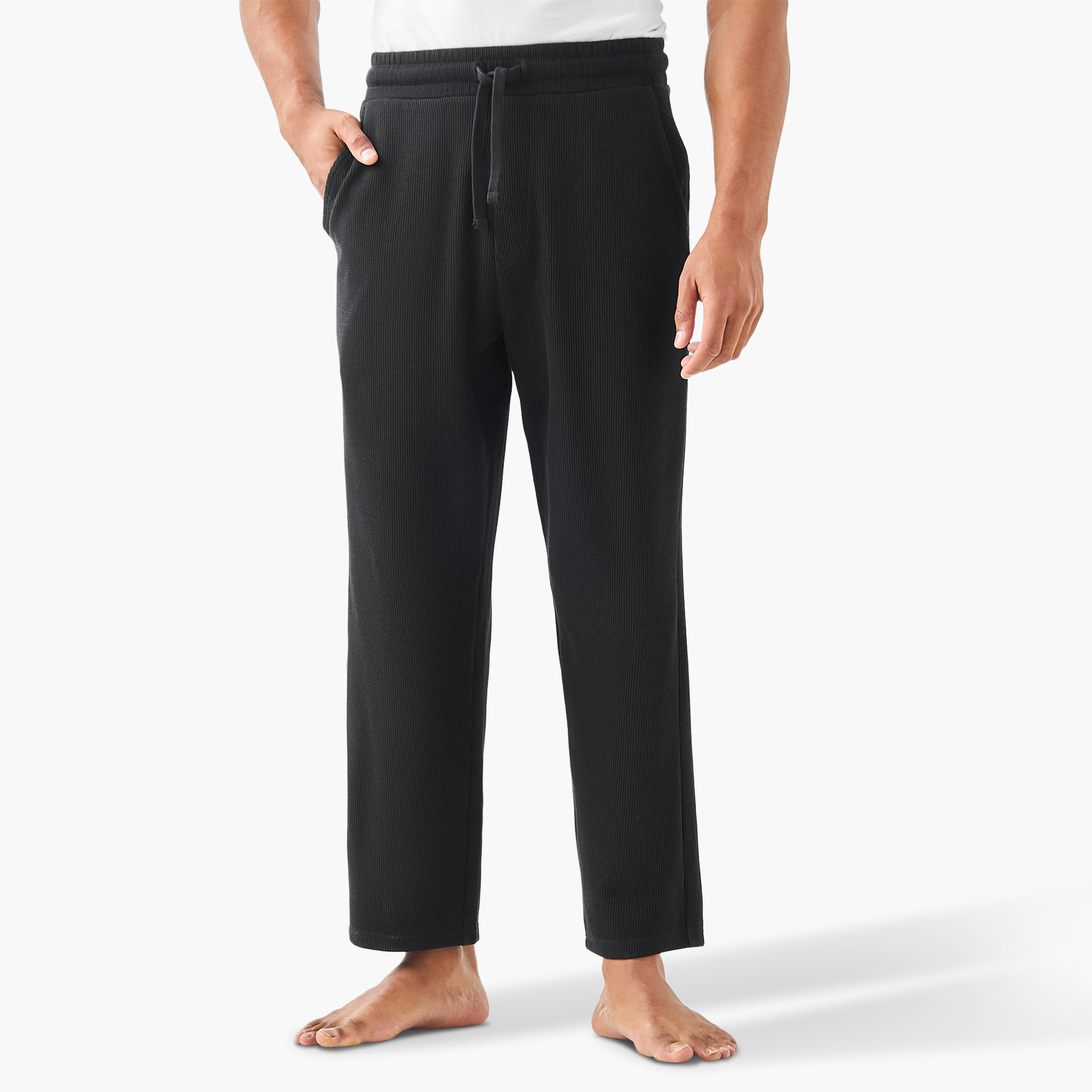 Textured Lounge Pants with Pockets-men-clothing-nightwear-pyjamaandshorts-image-1