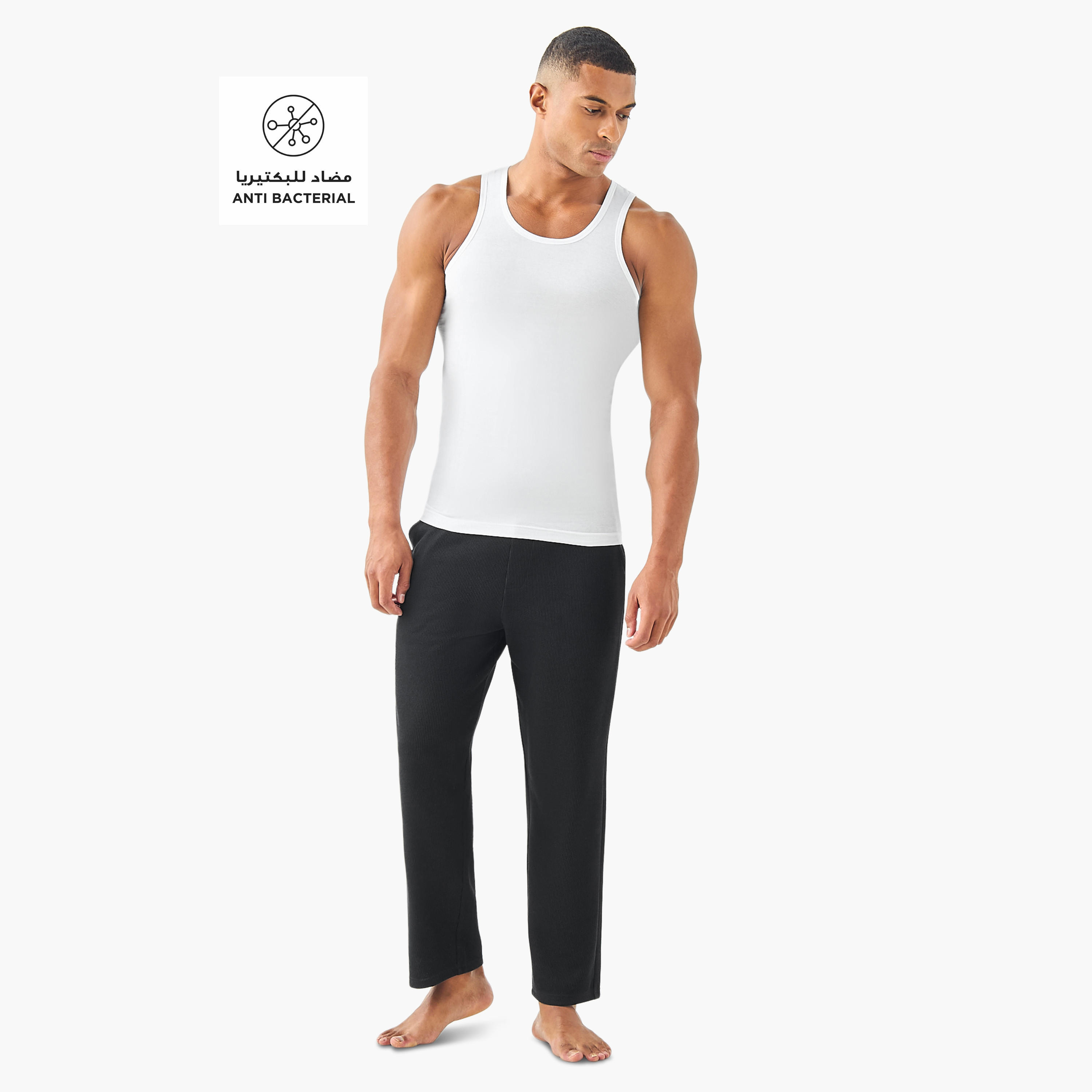 Textured Lounge Pants with Pockets-men-clothing-nightwear-pyjamaandshorts-image-2