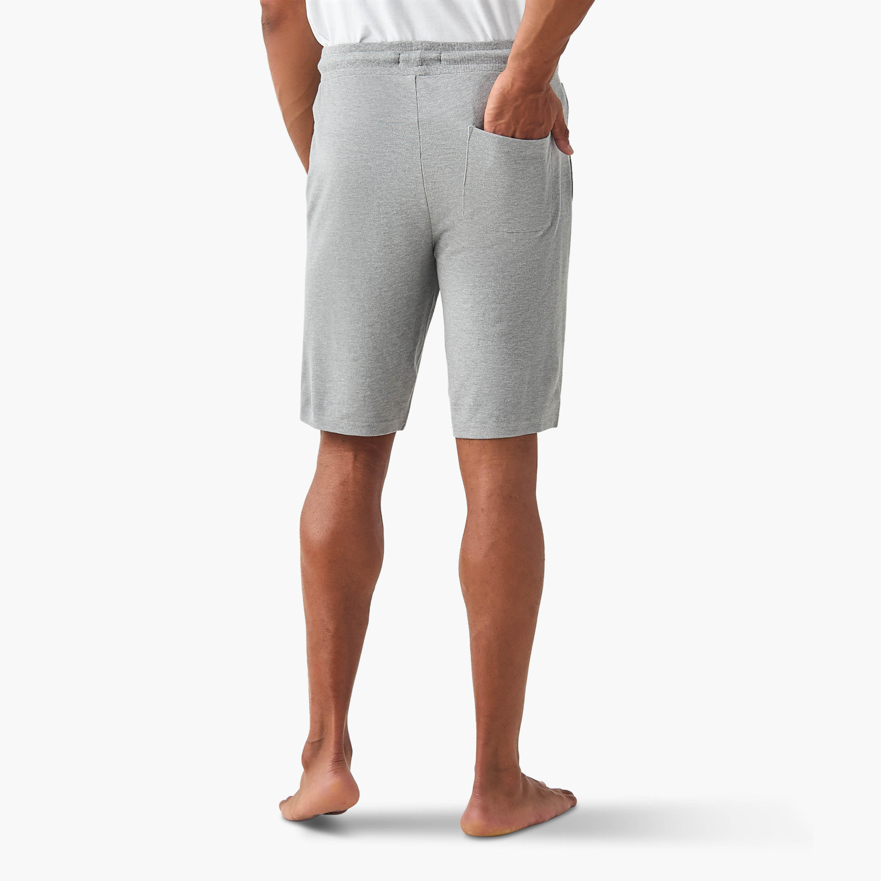 Panelled Lounge Shorts with Drawstring Closure and Pockets-men-clothing-bottoms-shorts-image-3