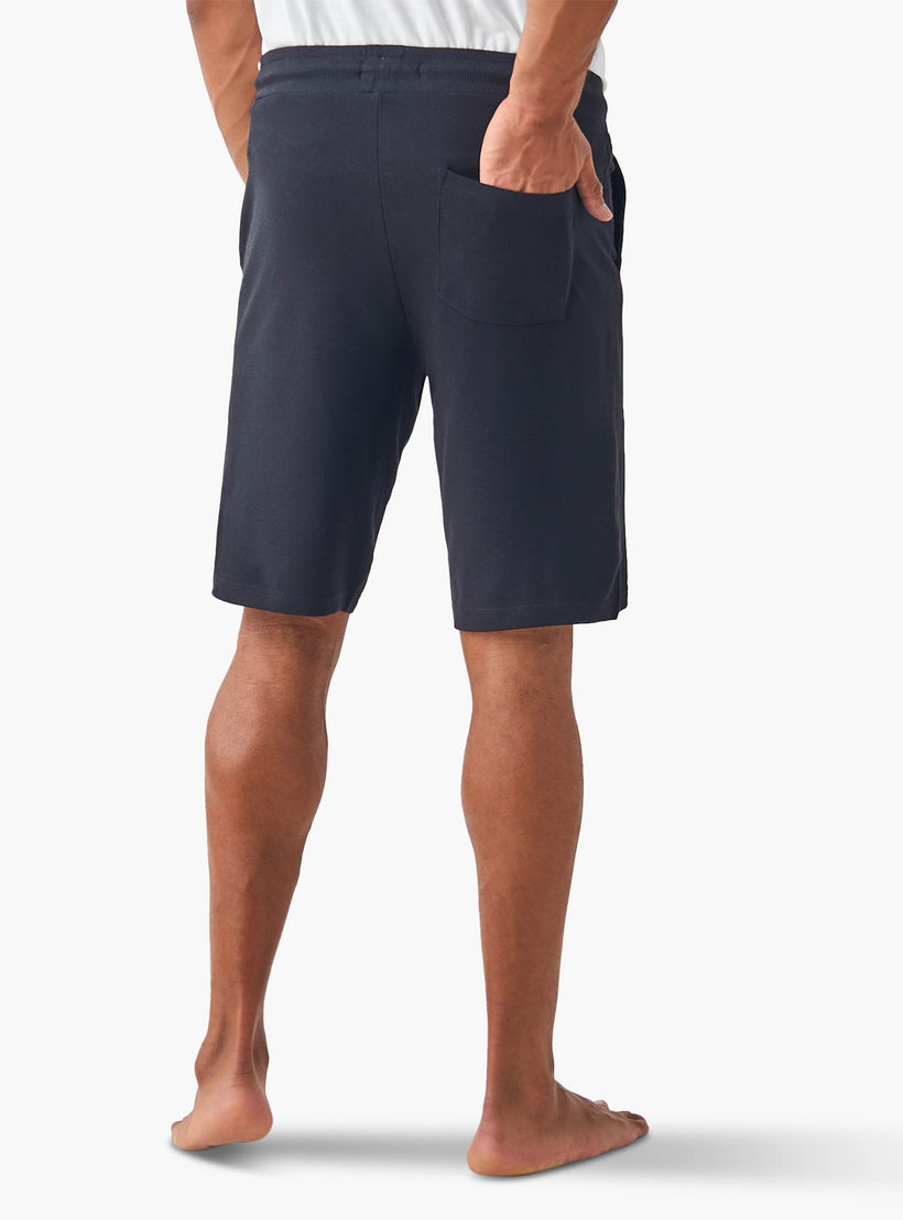 Panelled Lounge Shorts with Drawstring Closure and Pockets-men-clothing-bottoms-shorts-image-3