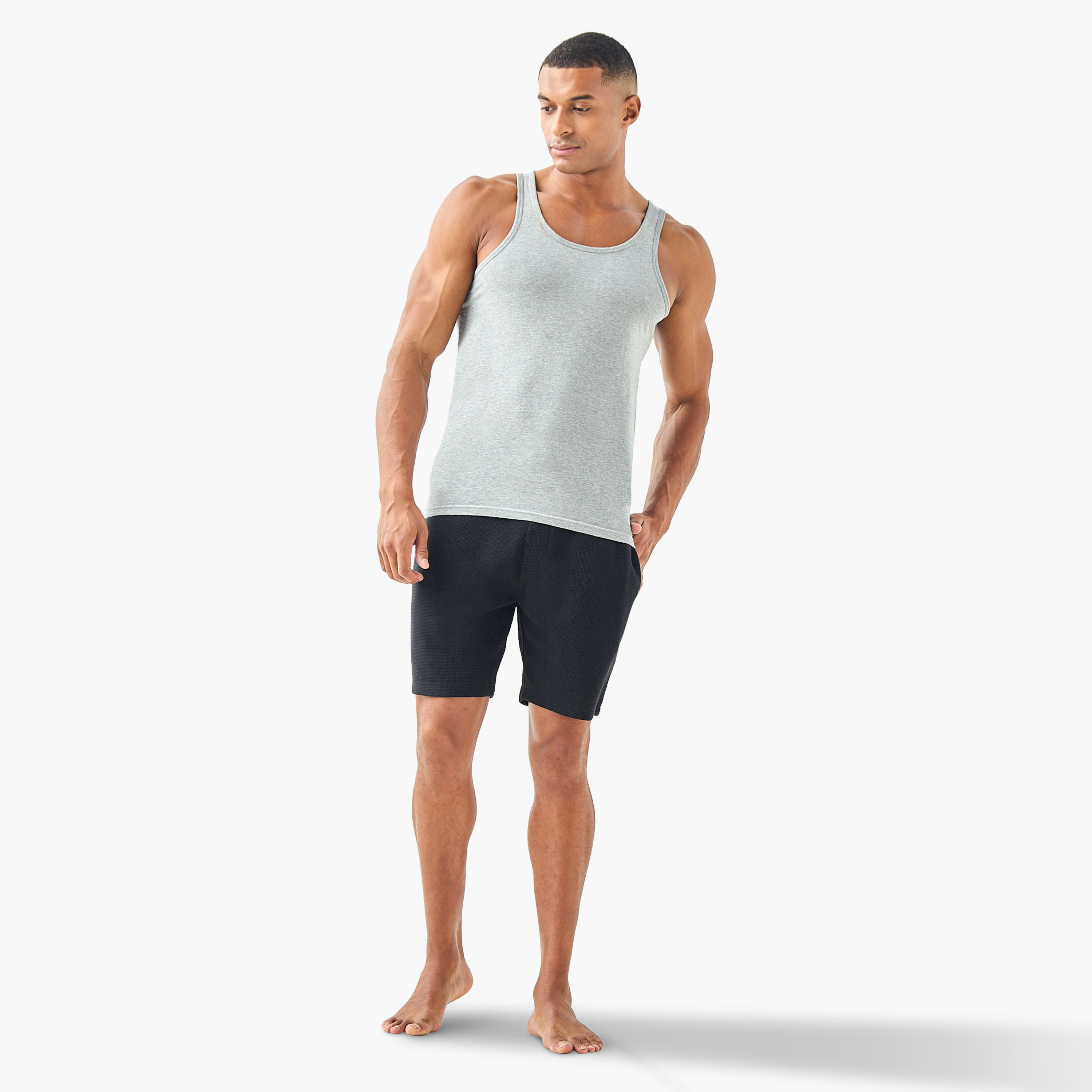 شورت لاونج بارز الملمس بجيوب-men-clothing-bottoms-shorts-image-4