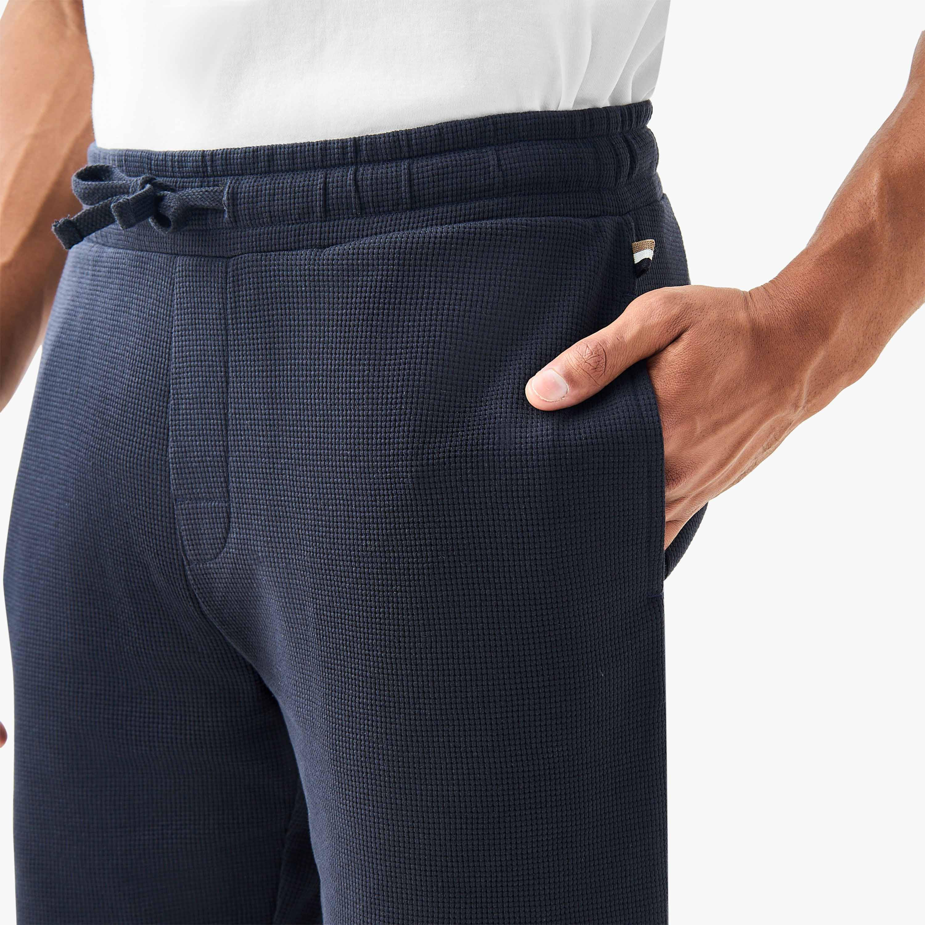 Textured Lounge Shorts with Pockets-men-clothing-bottoms-shorts-image-4