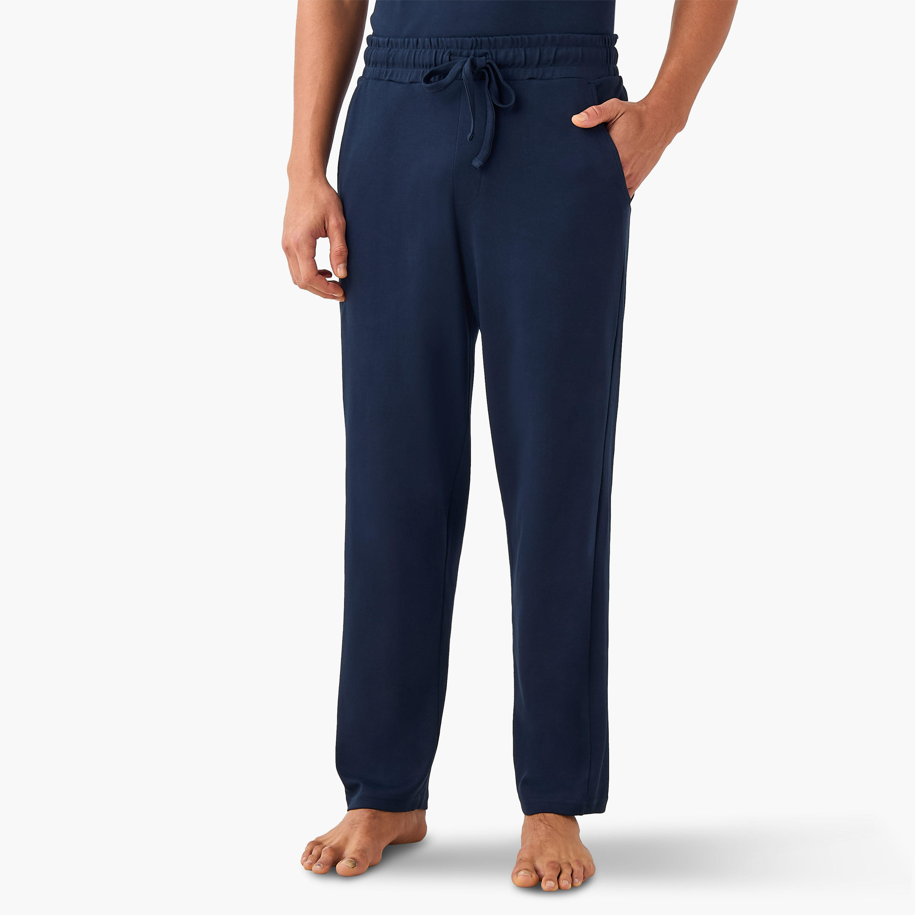 طقم بيجاما بياقة مخططة-men-clothing-nightwear-sets-image-4