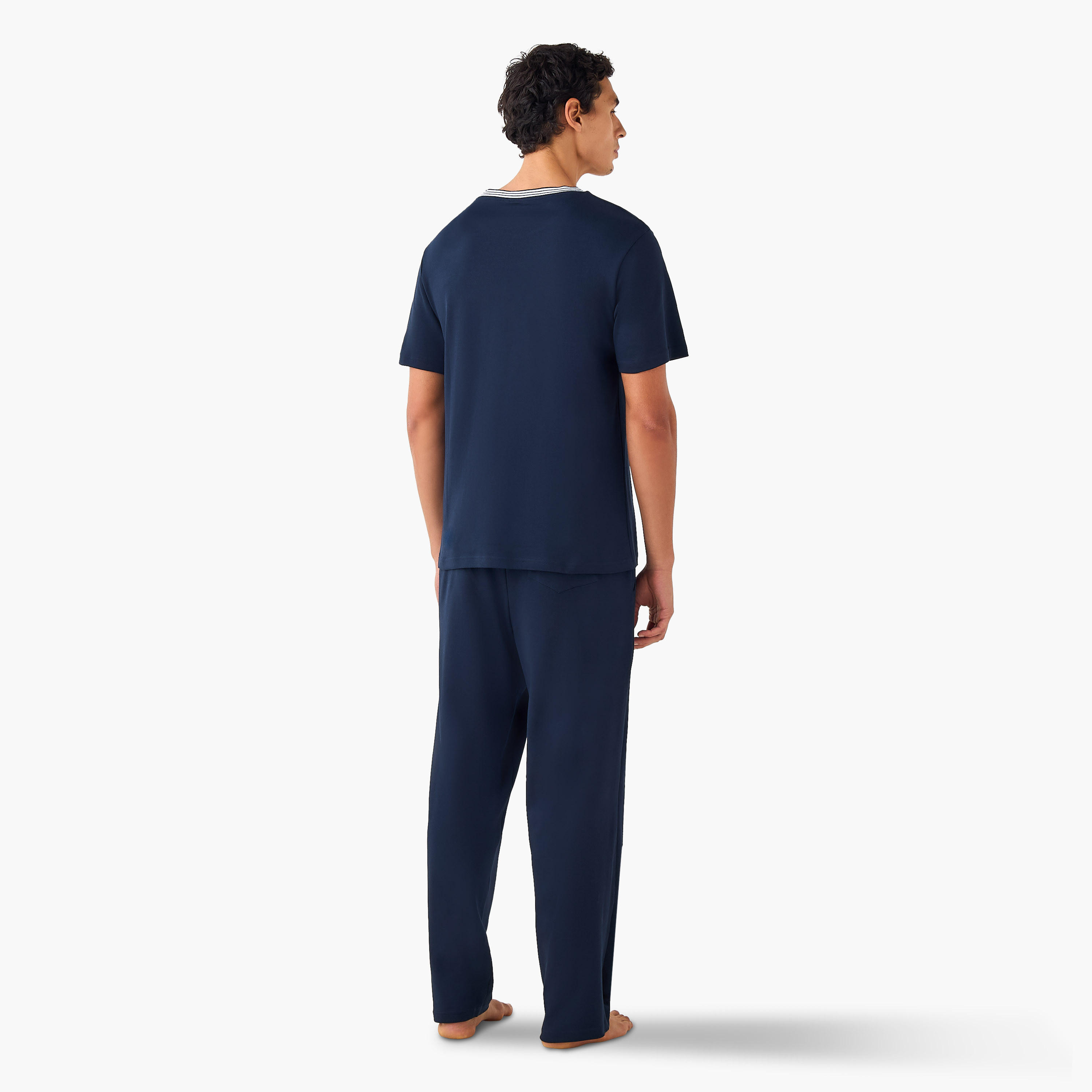 طقم بيجاما بياقة مخططة-men-clothing-nightwear-sets-image-3