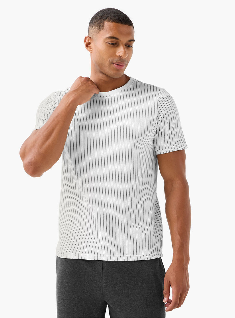 Men Cotton Striped T-shirt and Pyjama Set-men-clothing-nightwear-sets-image-2