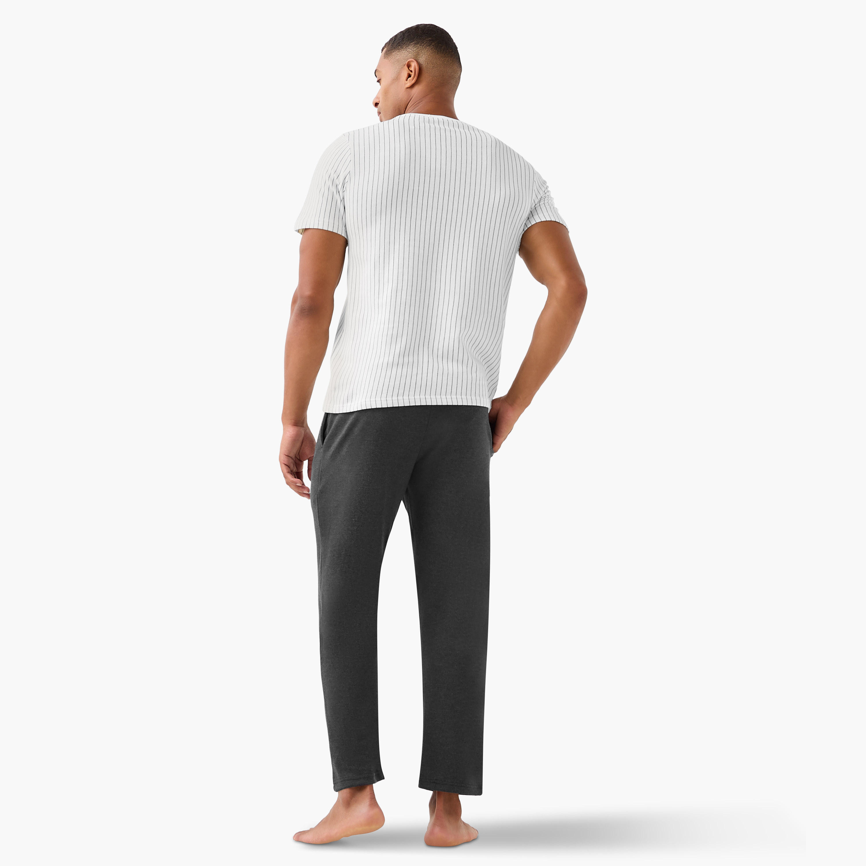 Men Cotton Striped T-shirt and Pyjama Set-men-clothing-nightwear-sets-image-4