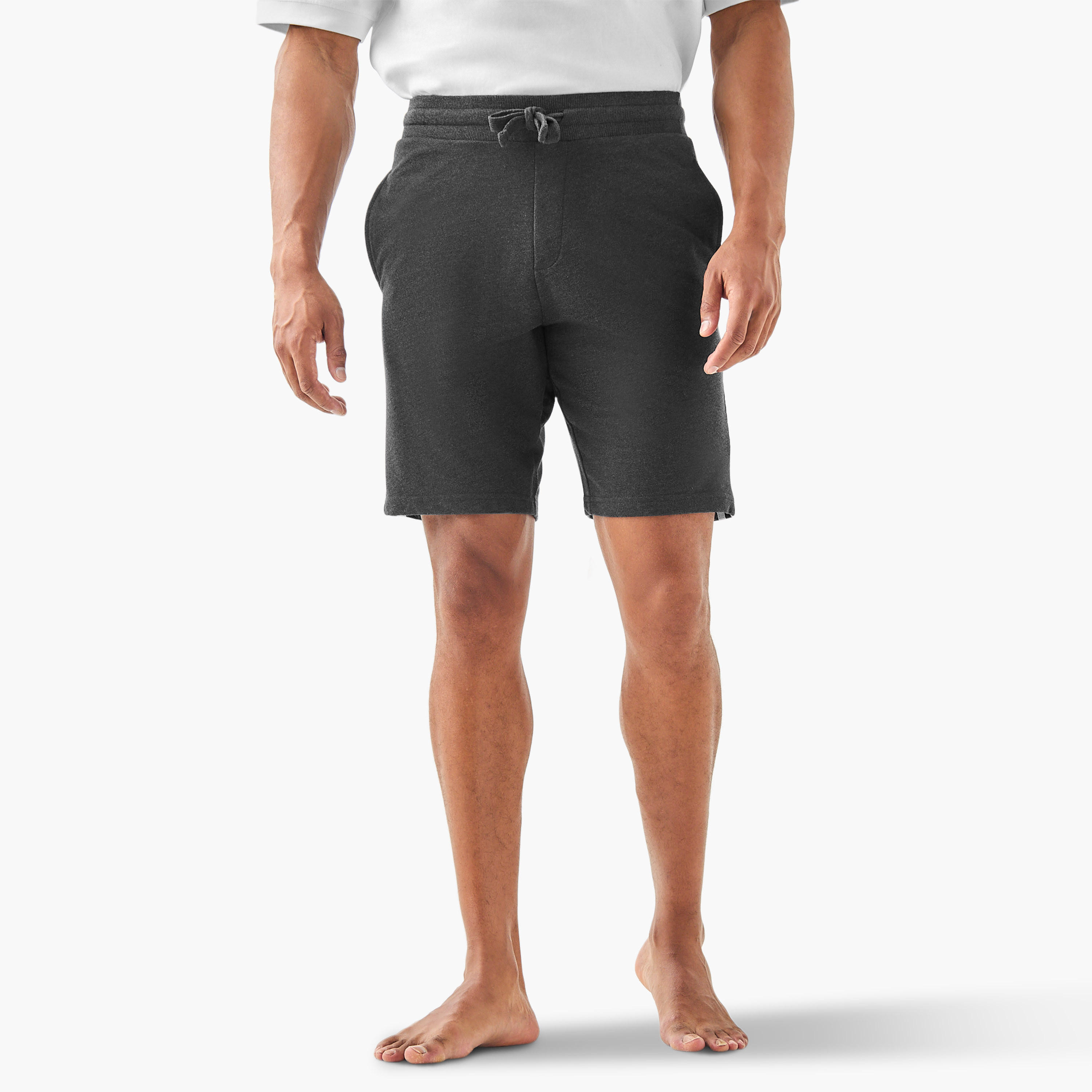 Contrast Side Panel Lounge Shorts-men-clothing-bottoms-shorts-image-1