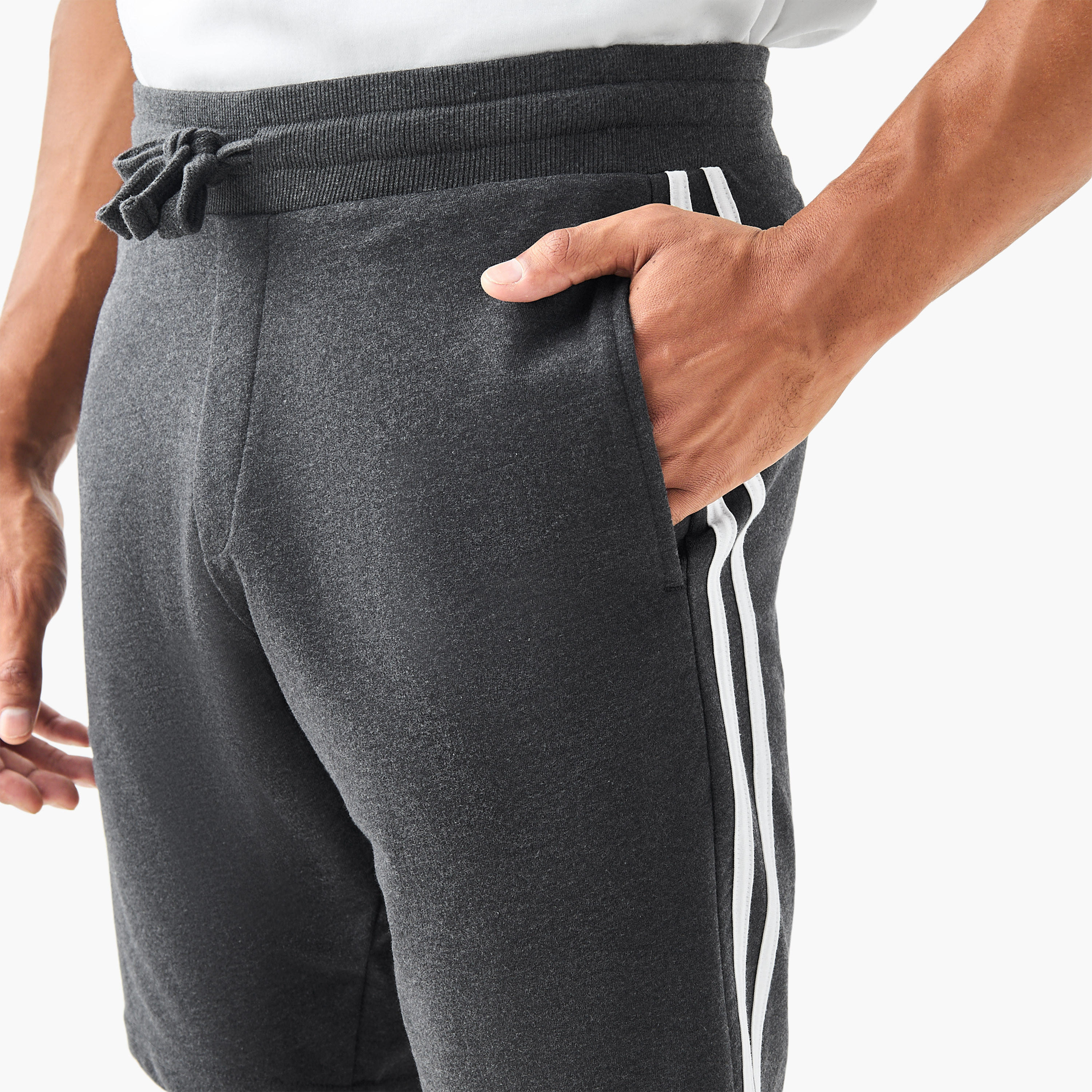 Contrast Side Panel Lounge Shorts-men-clothing-bottoms-shorts-image-4