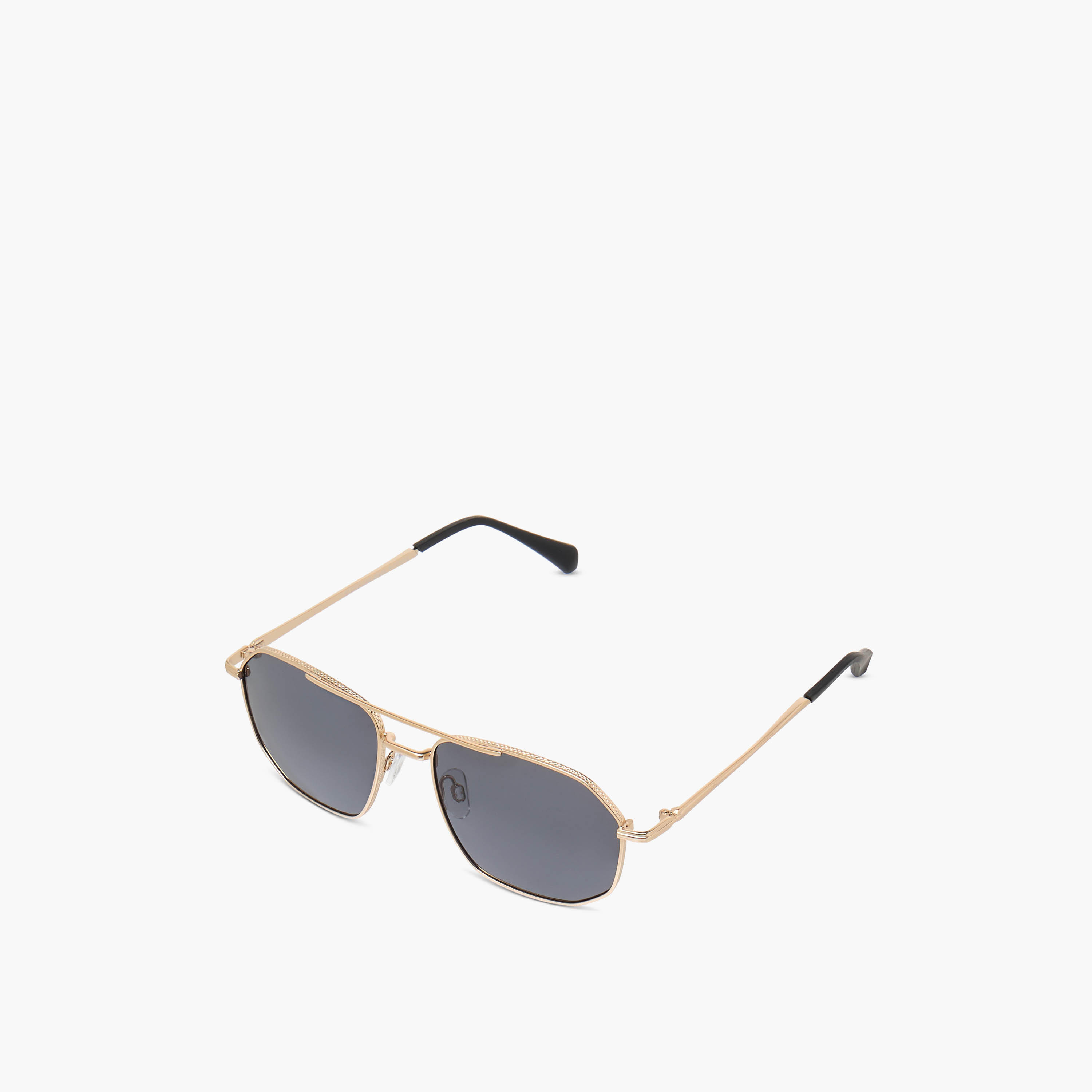 نظارات شمسية بإطار سداسي كامل ووسادة أنف-men-sunglasses-image-1