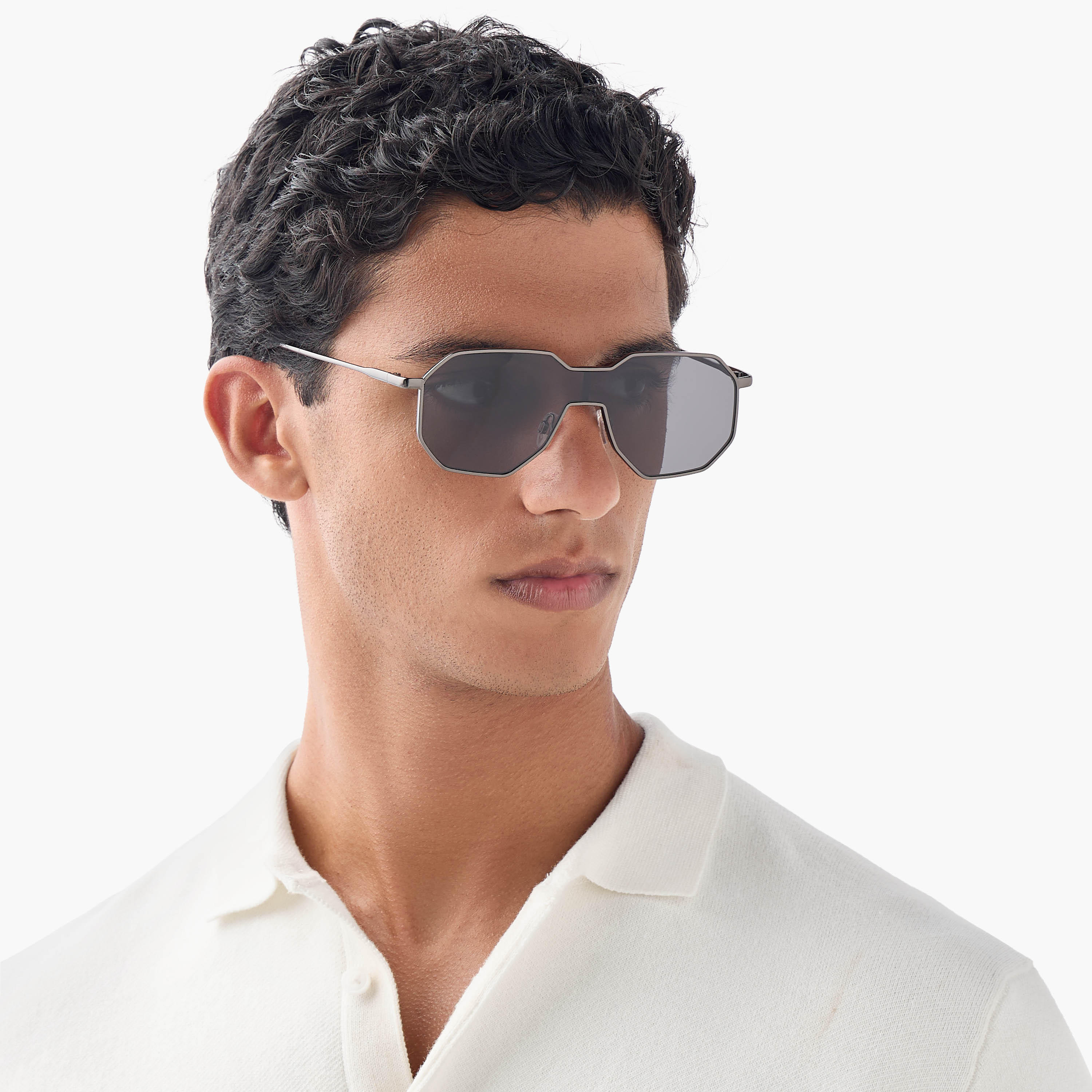 نظارة شمسية بإطار هندسي كامل ووسادات أنف-men-sunglasses-image-2