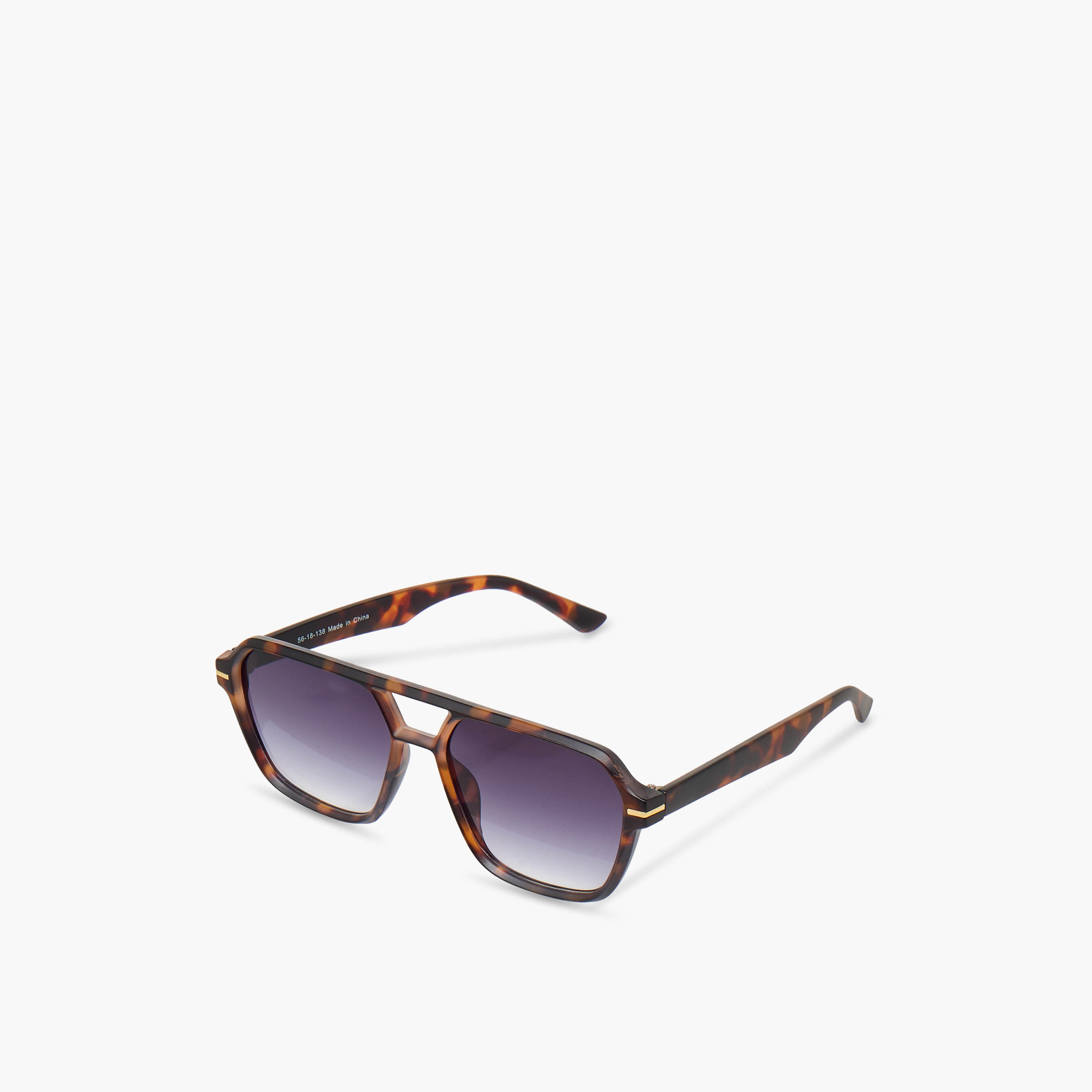 Full Rim Printed Square Sunglasses with Nose Pads-men-sunglasses-image-1